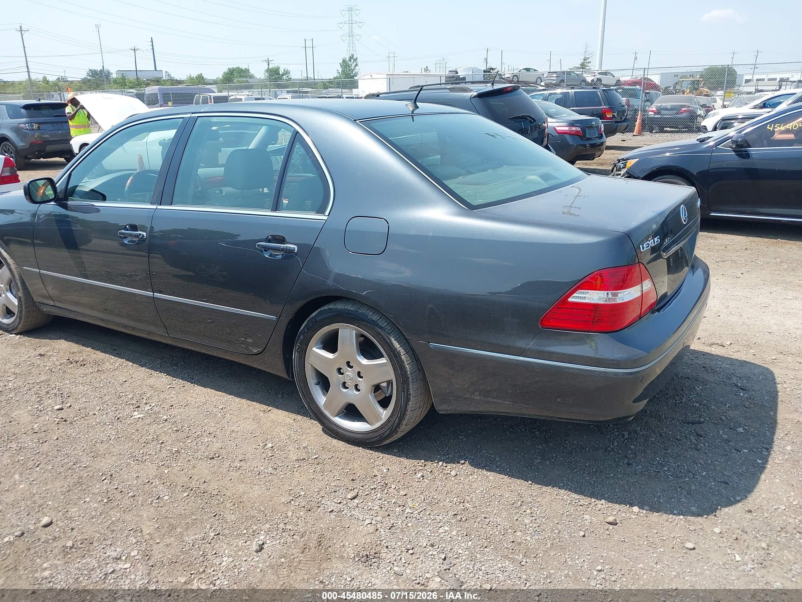 2005 Lexus Ls 430   Gray vin: JTHBN36F350178790