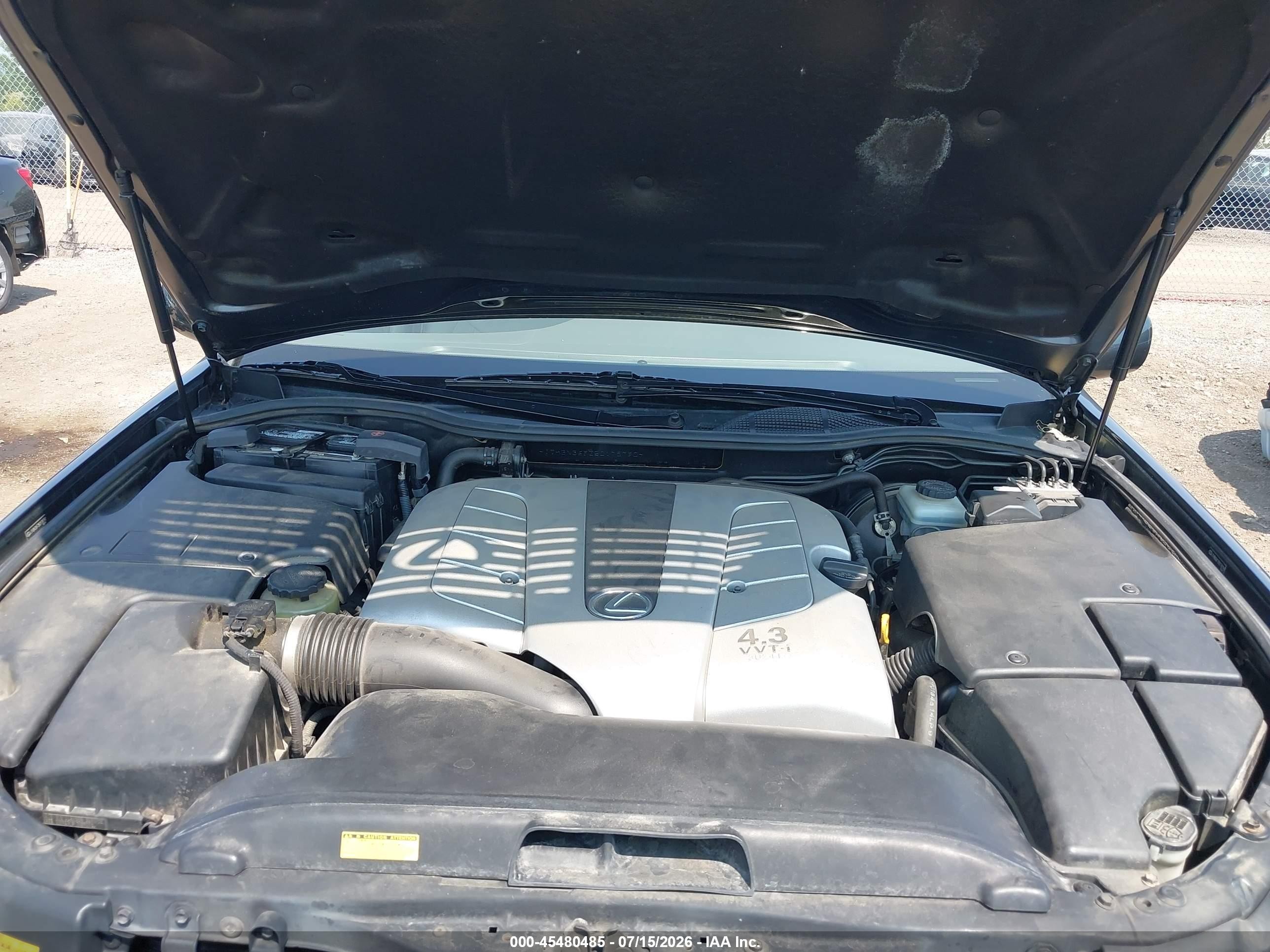 2005 Lexus Ls 430   Gray vin: JTHBN36F350178790