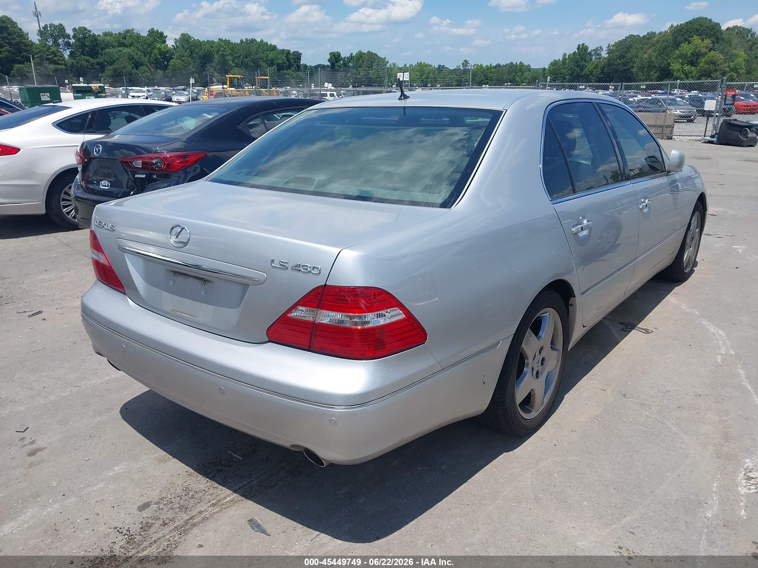 2005 Lexus Ls 430   Silver vin: JTHBN36F355011400