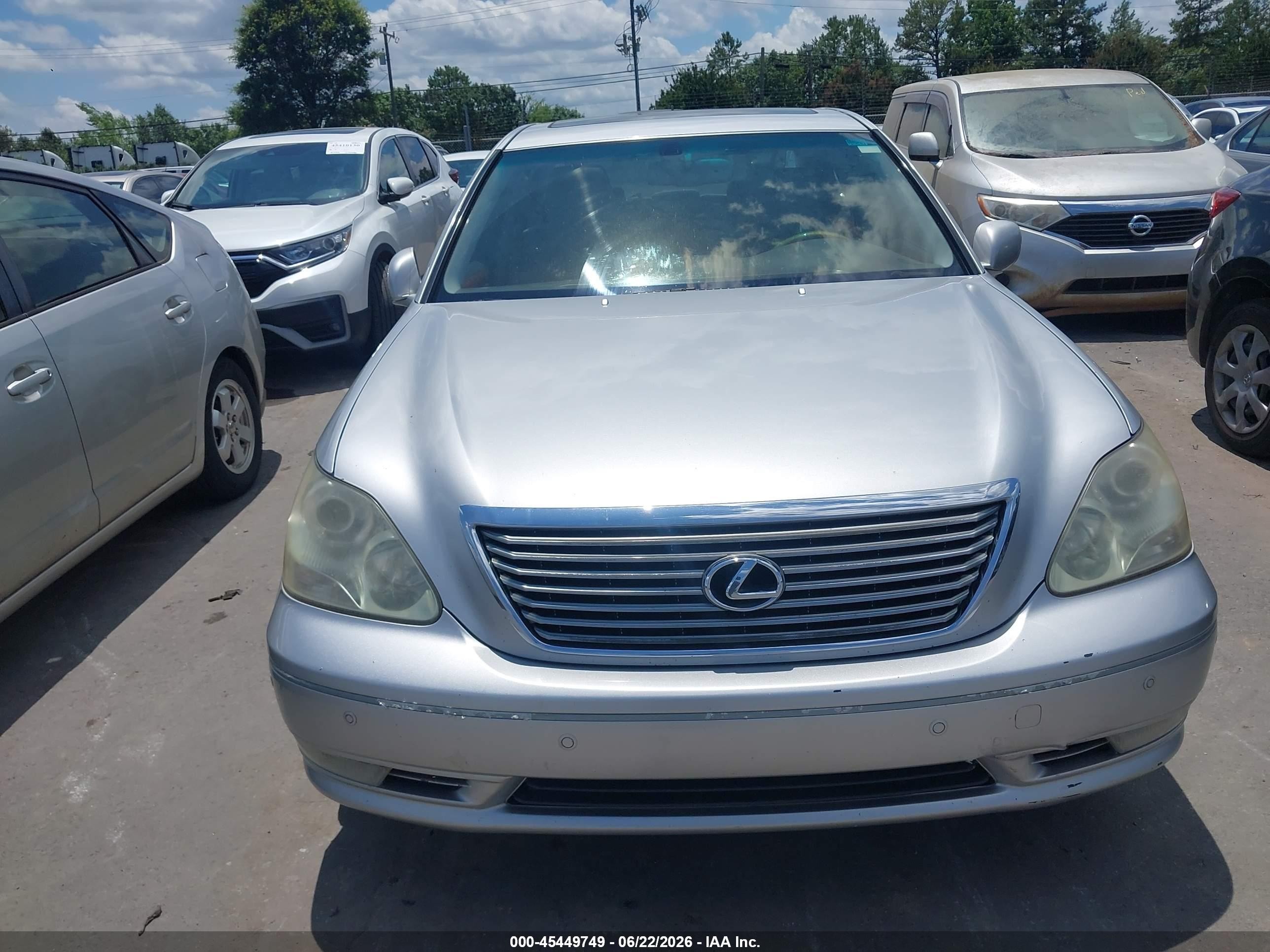 2005 Lexus Ls 430   Silver vin: JTHBN36F355011400