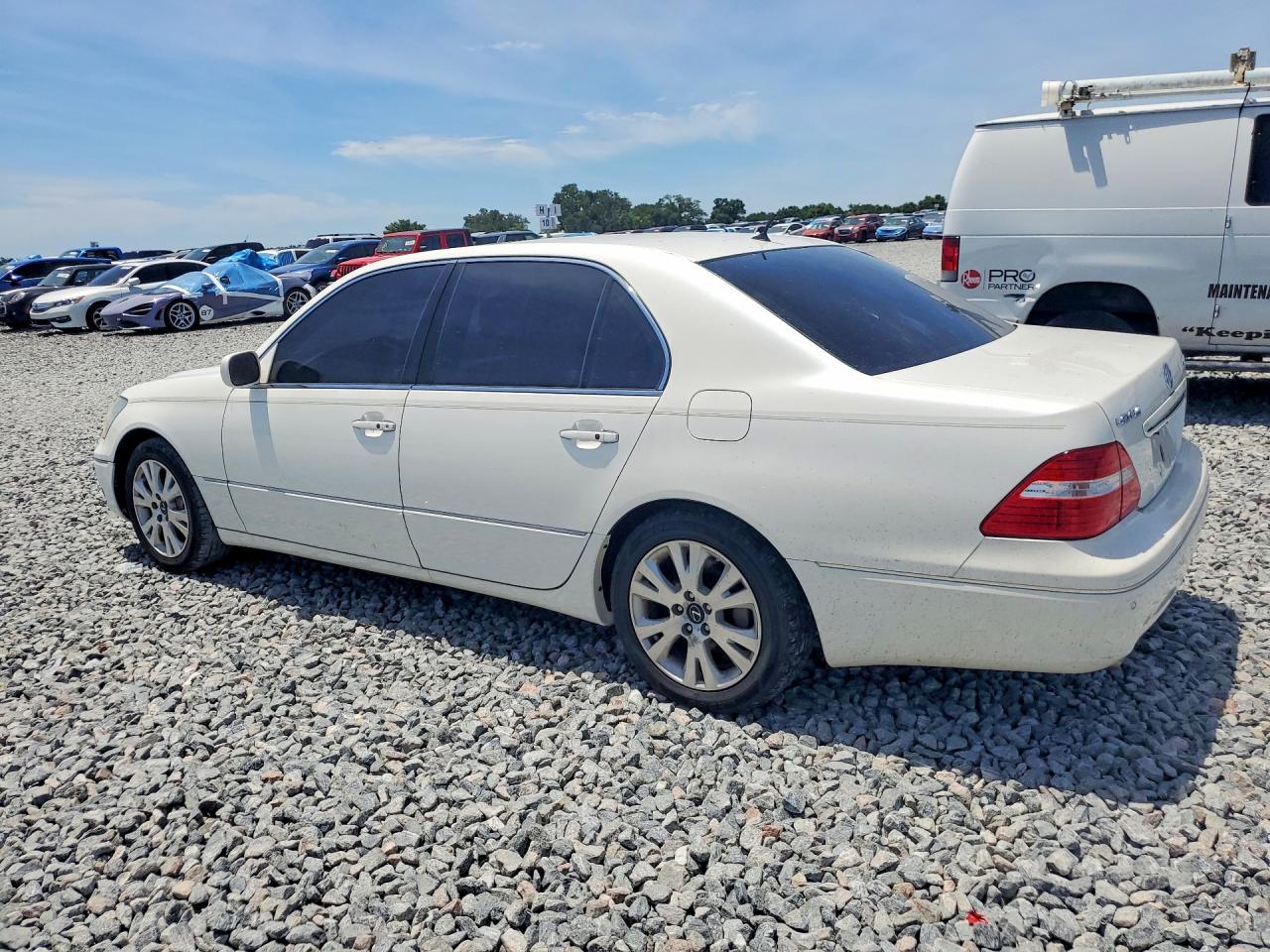 2005 Lexus Ls 430 White vin: JTHBN36F355017732