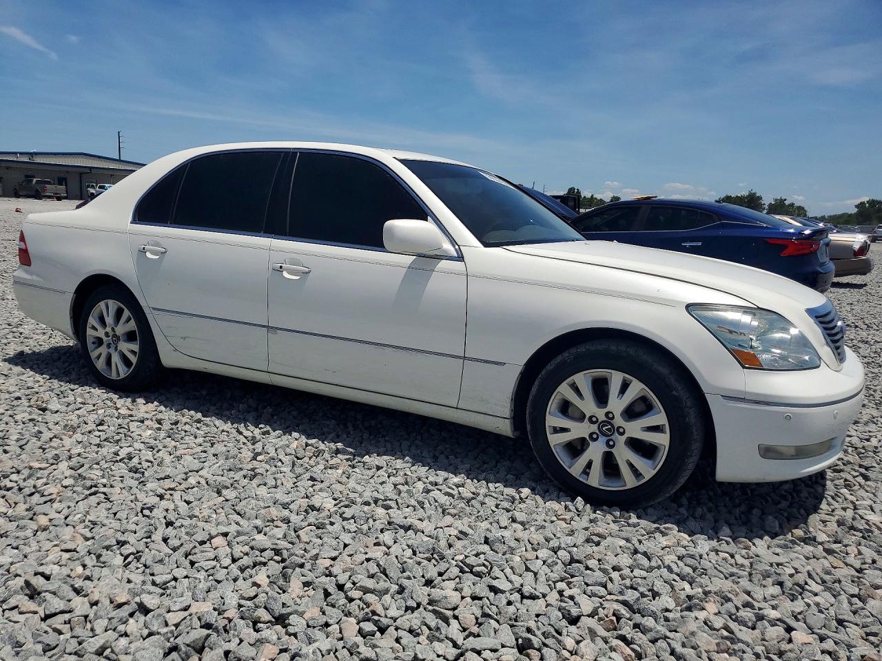 2005 Lexus Ls 430 White vin: JTHBN36F355017732