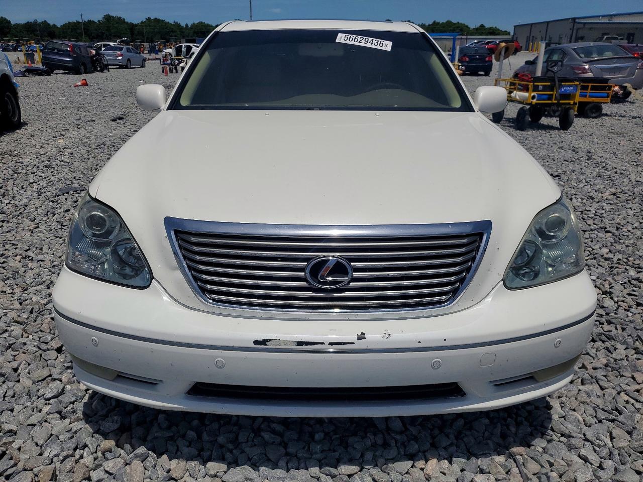 2005 Lexus Ls 430 White vin: JTHBN36F355017732