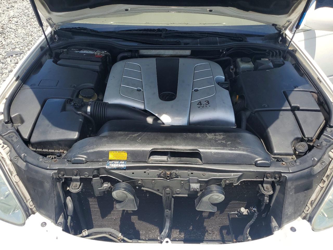 2005 Lexus Ls 430 White vin: JTHBN36F355017732