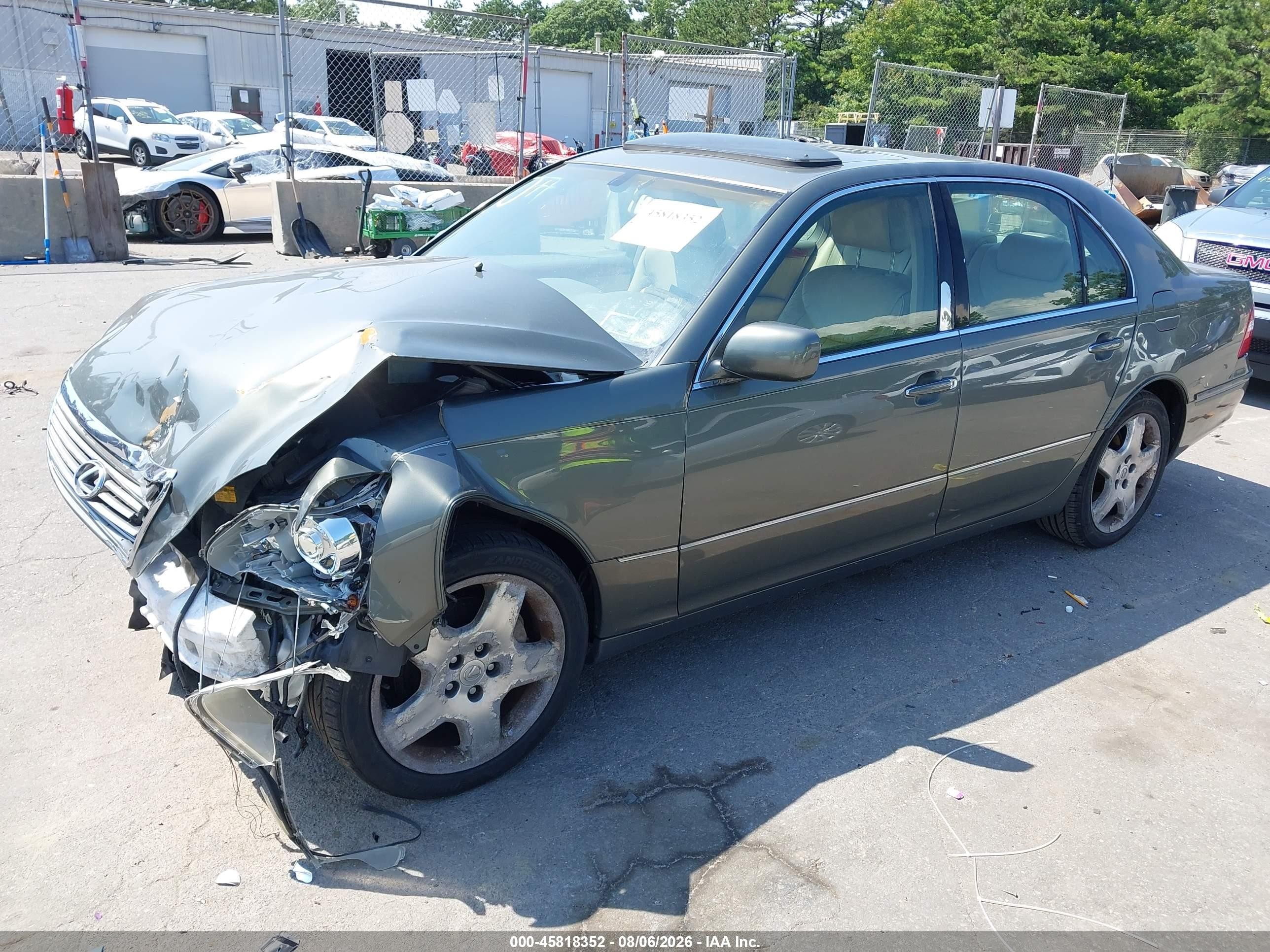 2006 Lexus Ls 430   Green vin: JTHBN36F365046049