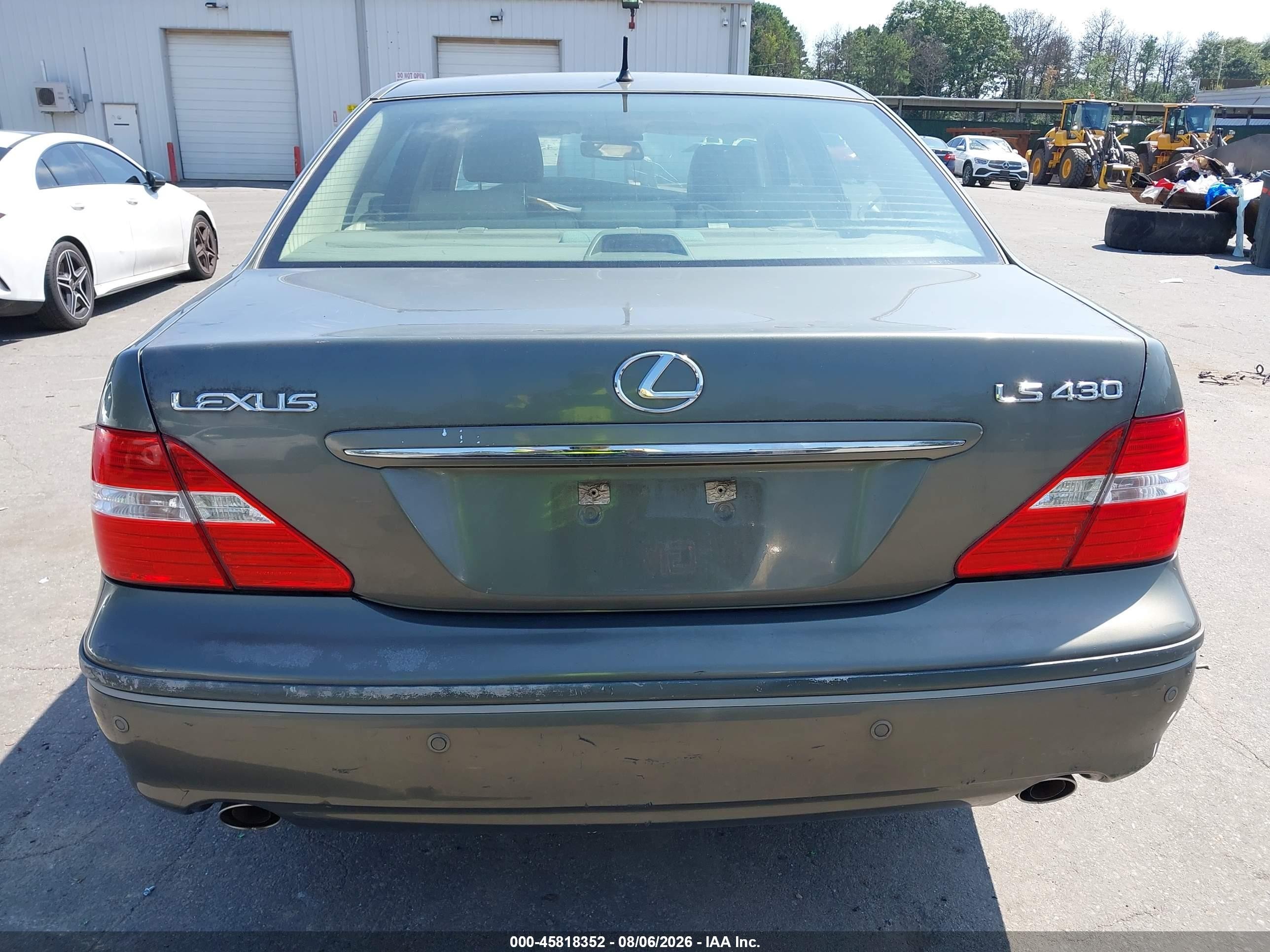 2006 Lexus Ls 430   Green vin: JTHBN36F365046049