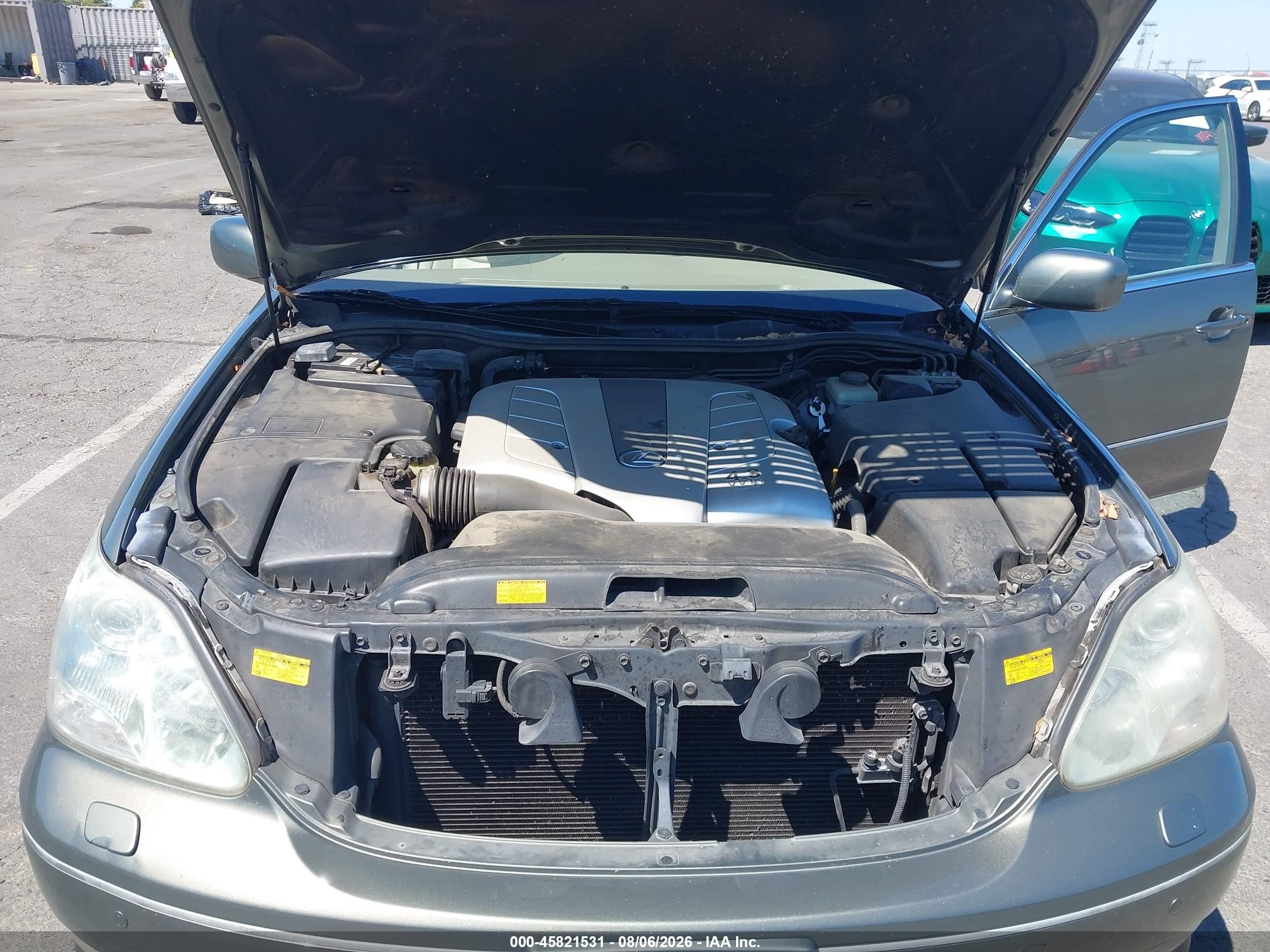 2006 Lexus Ls 430 Серый vin: JTHBN36F365048786