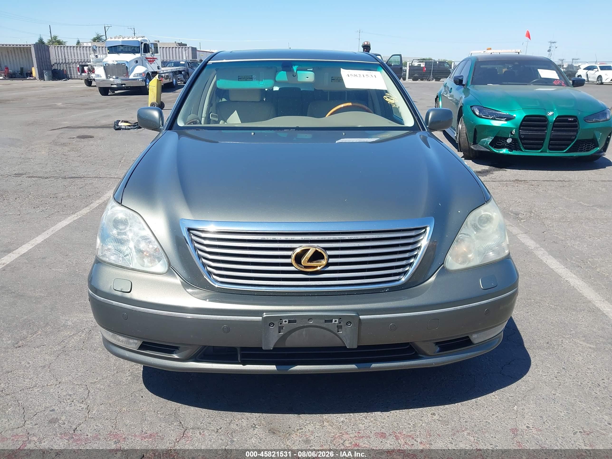 2006 Lexus Ls 430 Серый vin: JTHBN36F365048786