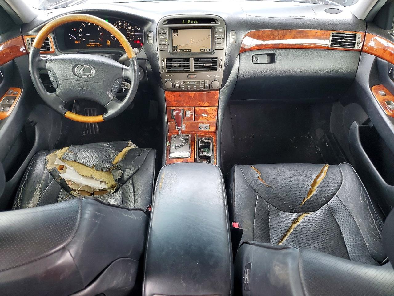 2004 Lexus Ls 430 Black vin: JTHBN36F440146106