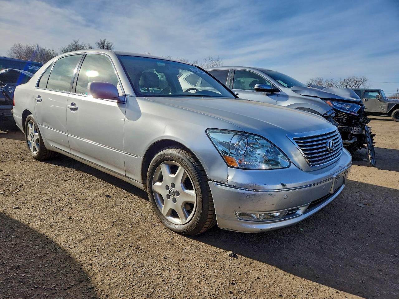 2004 Lexus Ls 430 Silver vin: JTHBN36F440162063