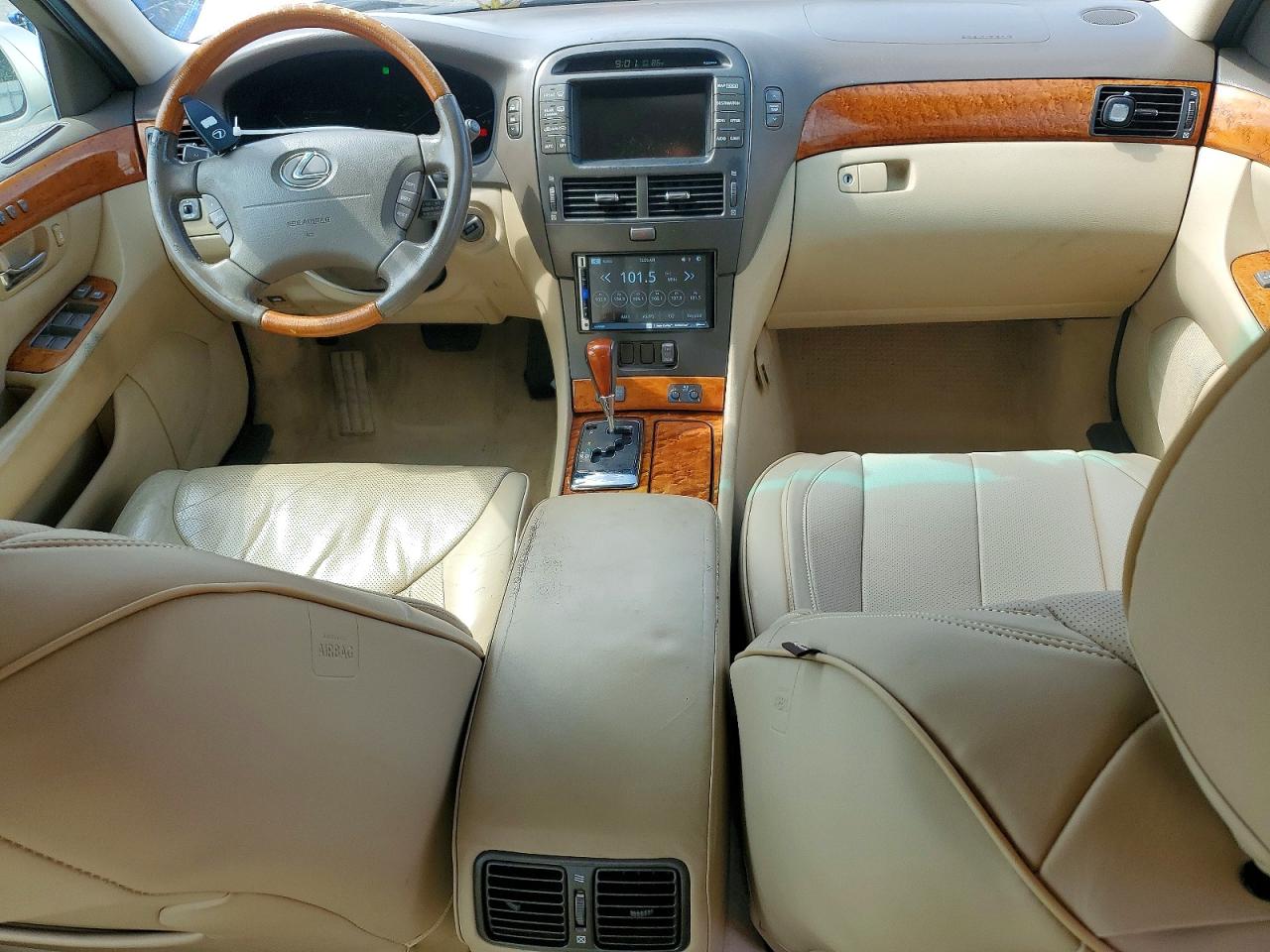 2005 Lexus Ls 430 White vin: JTHBN36F450176417