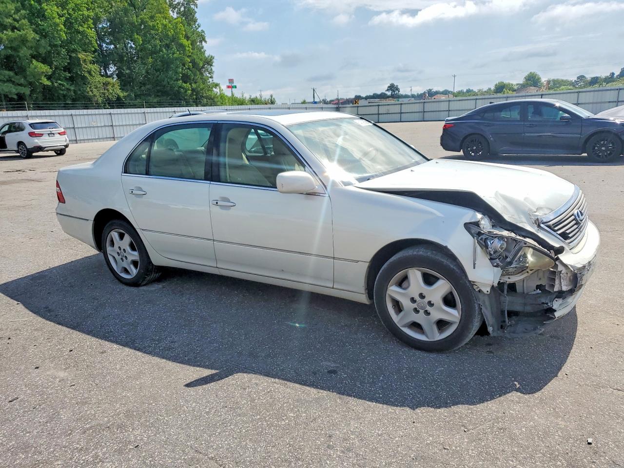 2005 Lexus Ls 430 White vin: JTHBN36F450176417