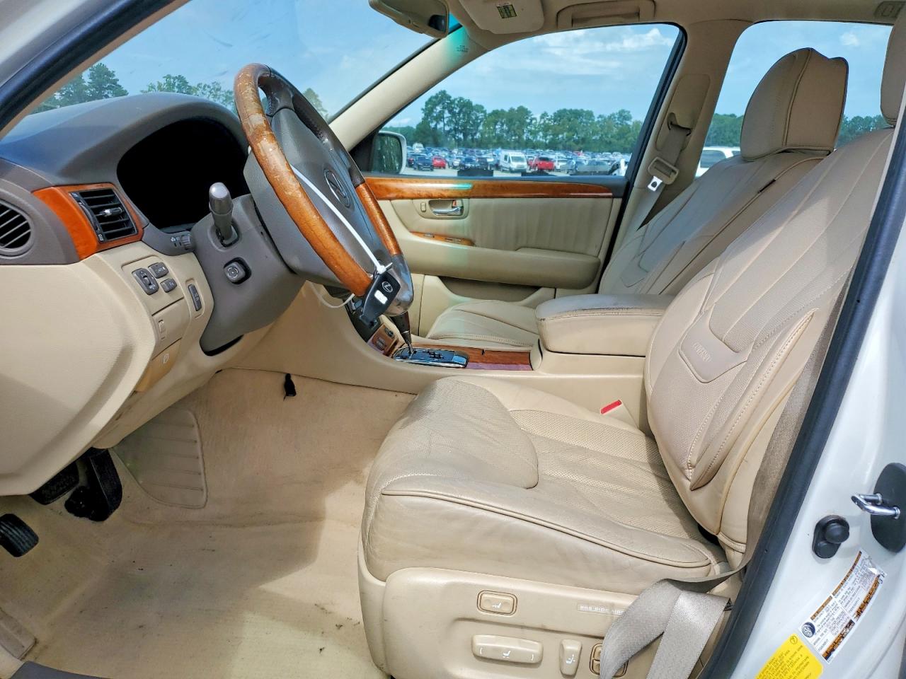 2005 Lexus Ls 430 White vin: JTHBN36F450176417
