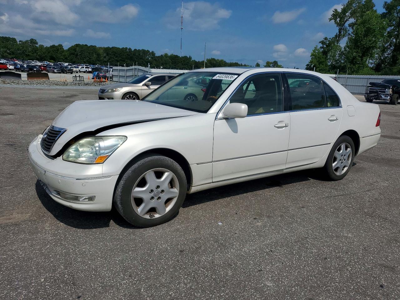 2005 Lexus Ls 430 White vin: JTHBN36F450176417