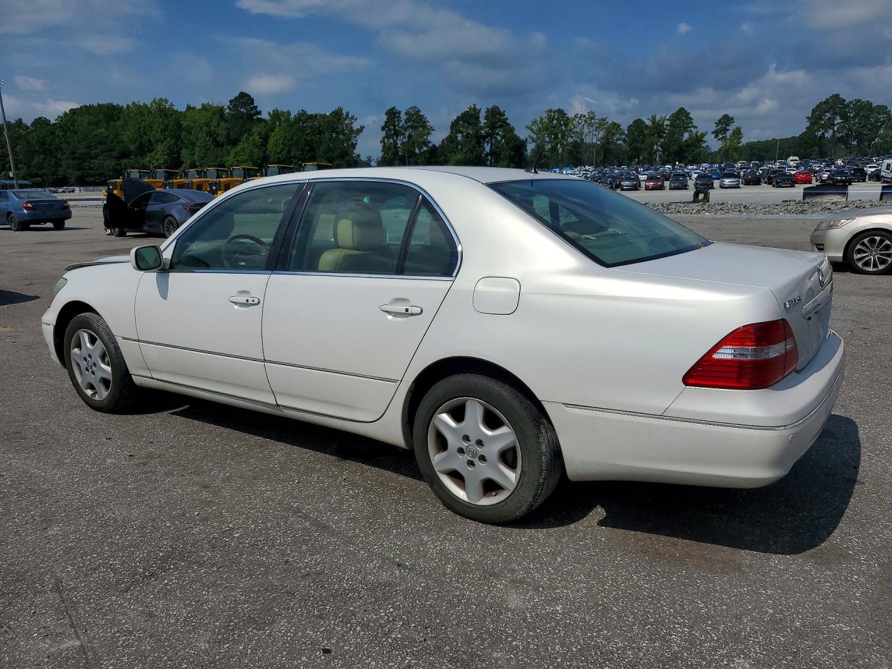 2005 Lexus Ls 430 White vin: JTHBN36F450176417