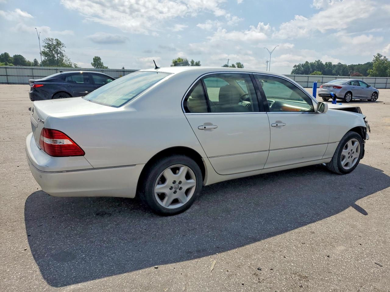 2005 Lexus Ls 430 White vin: JTHBN36F450176417