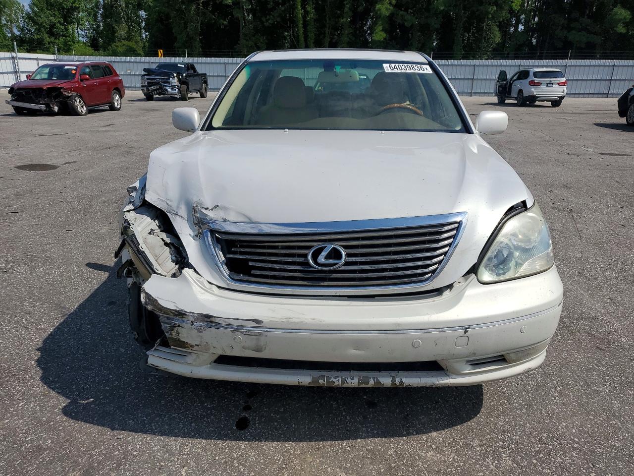 2005 Lexus Ls 430 White vin: JTHBN36F450176417