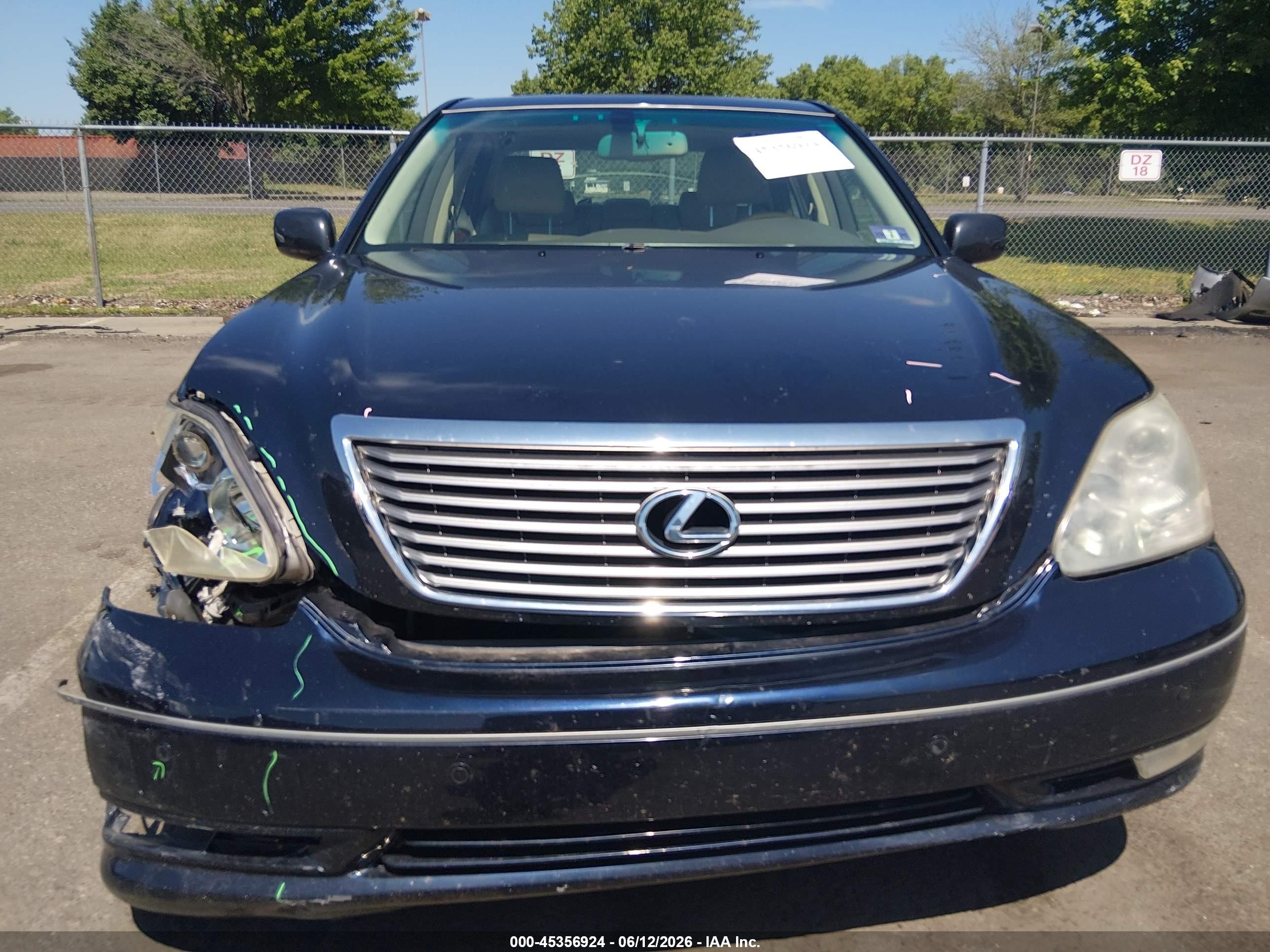 2005 Lexus Ls 430   Navy vin: JTHBN36F455006707