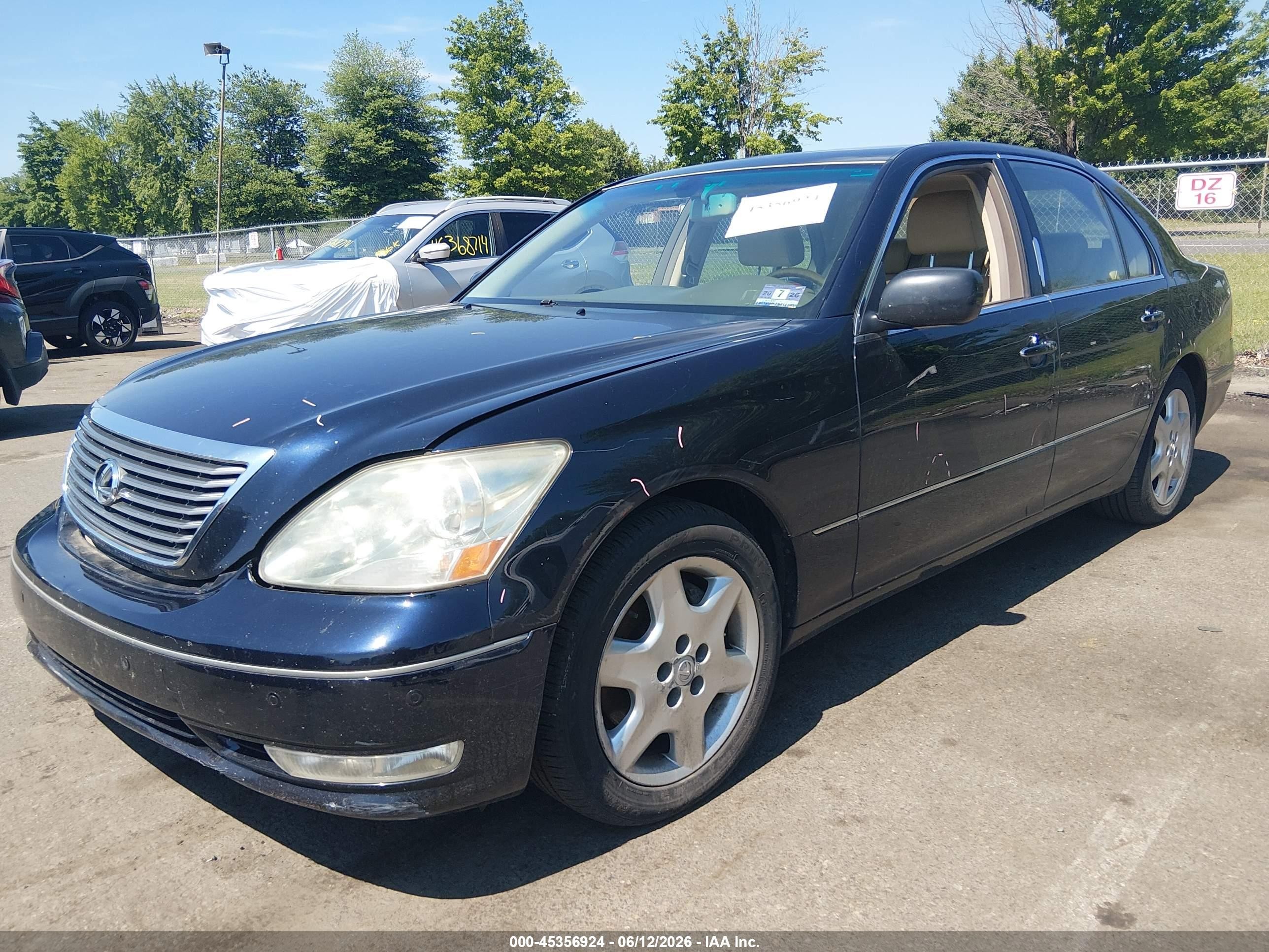 2005 Lexus Ls 430   Navy vin: JTHBN36F455006707