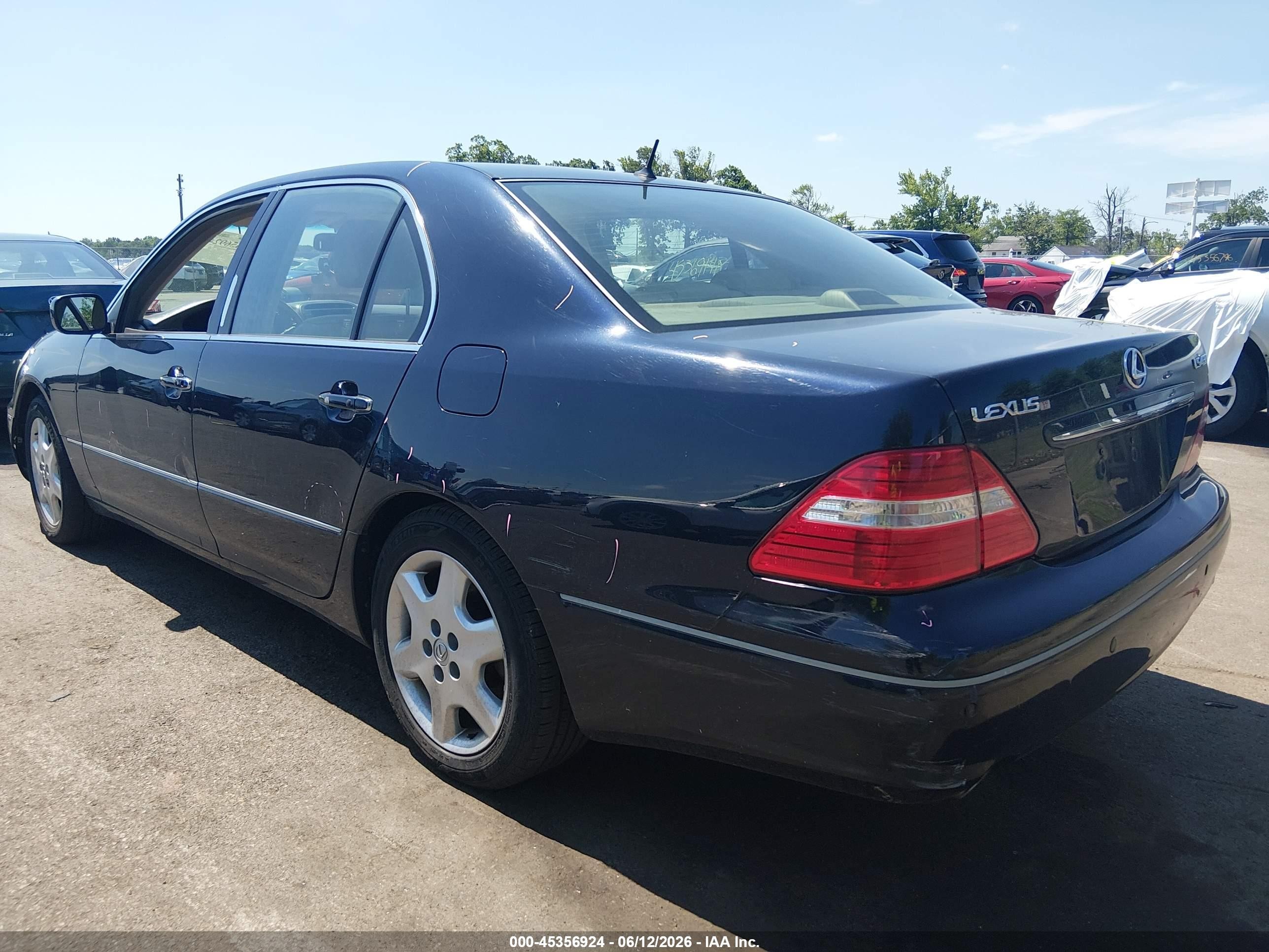 2005 Lexus Ls 430   Navy vin: JTHBN36F455006707