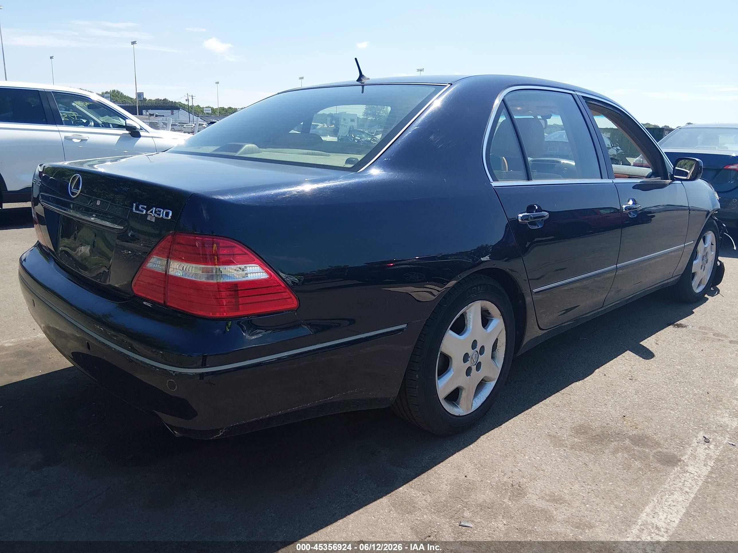2005 Lexus Ls 430   Navy vin: JTHBN36F455006707