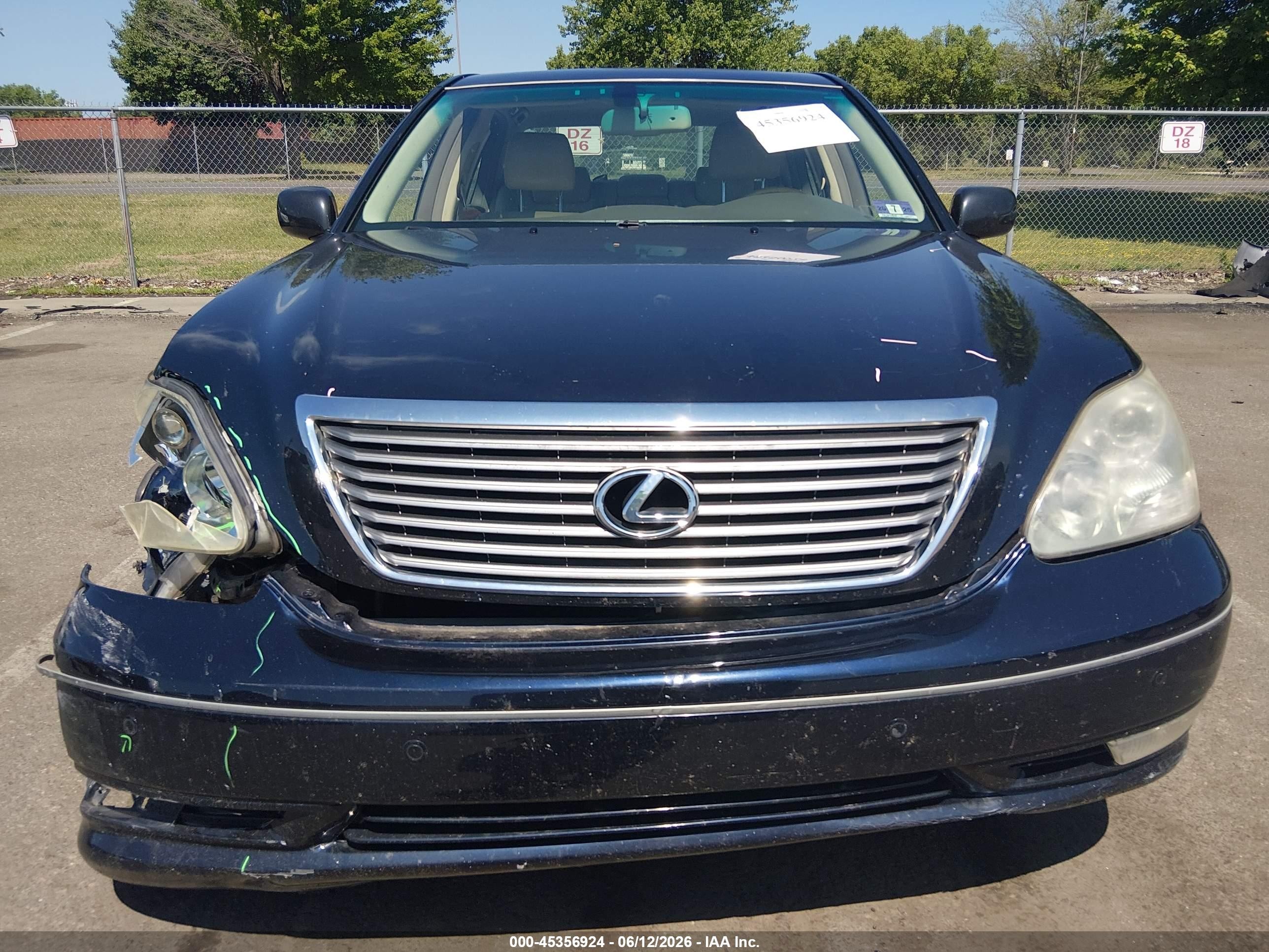 2005 Lexus Ls 430   Navy vin: JTHBN36F455006707