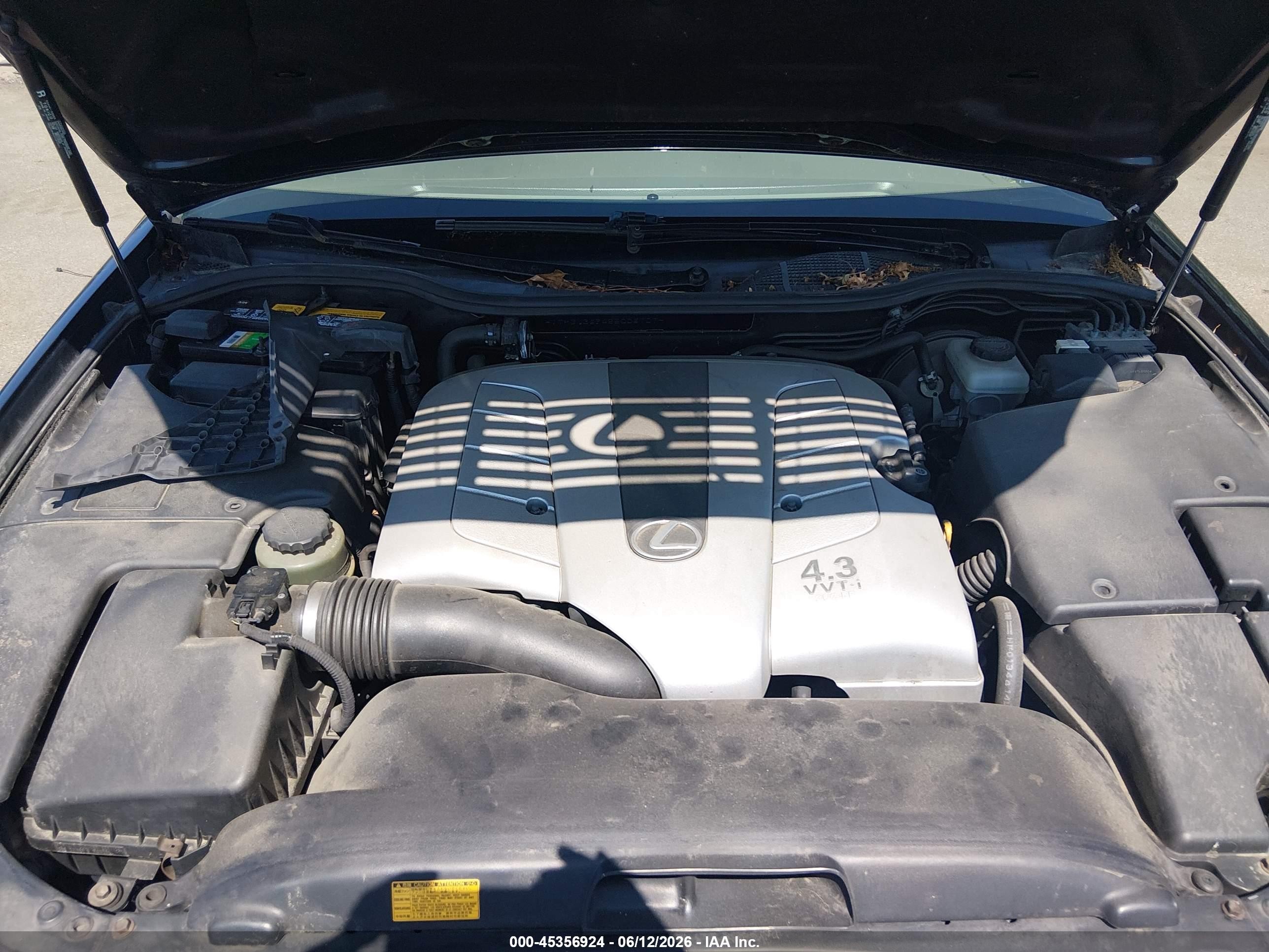 2005 Lexus Ls 430   Navy vin: JTHBN36F455006707