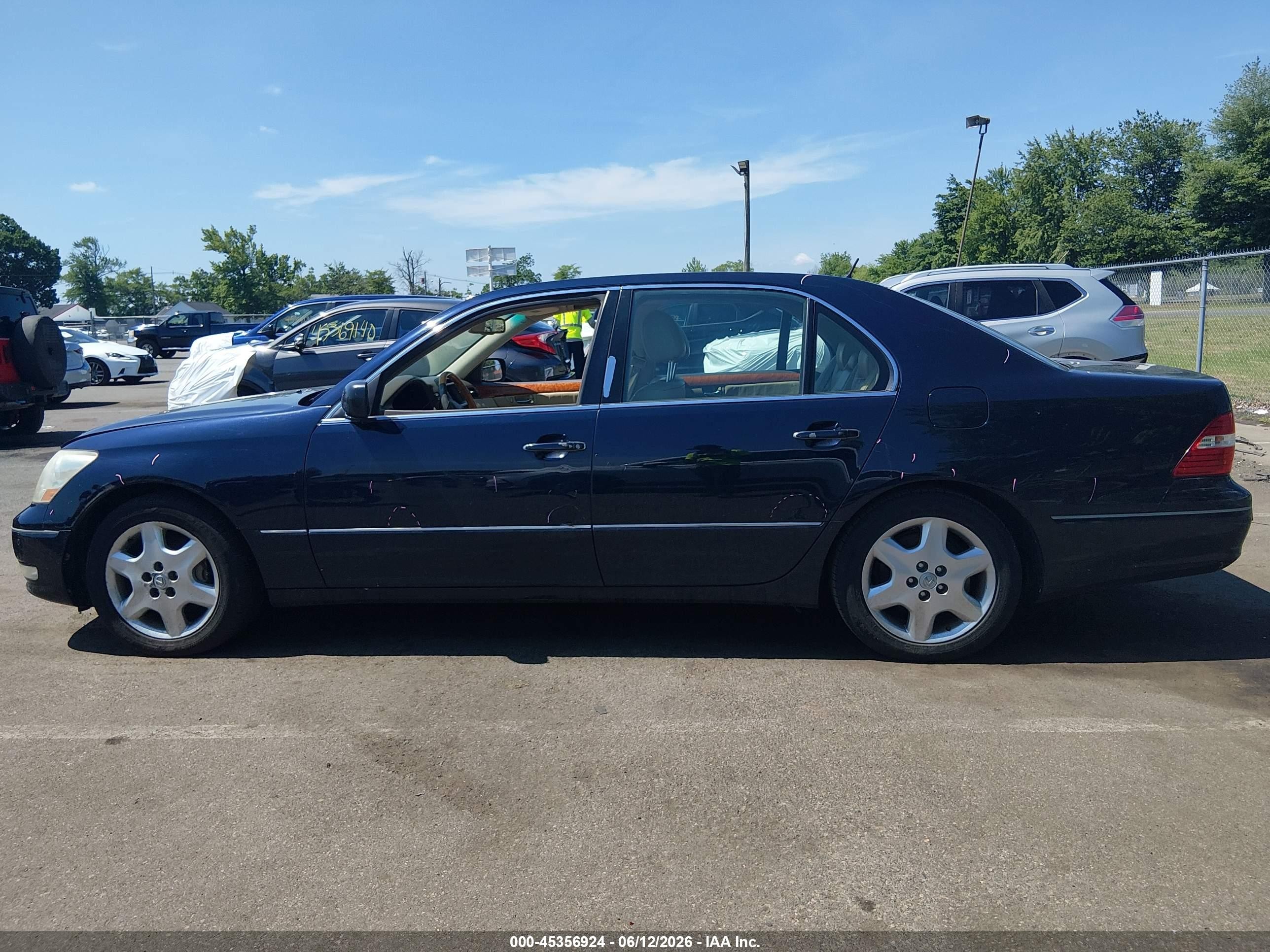 2005 Lexus Ls 430   Navy vin: JTHBN36F455006707