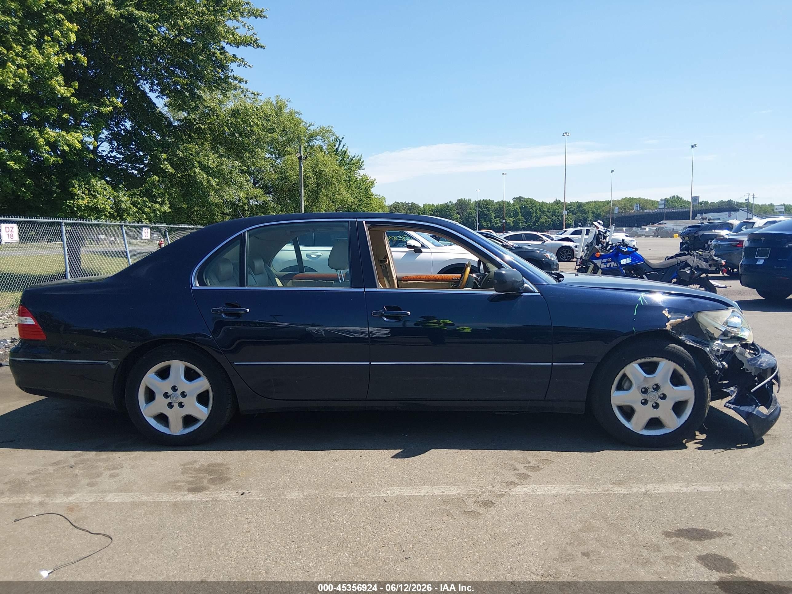 2005 Lexus Ls 430   Navy vin: JTHBN36F455006707