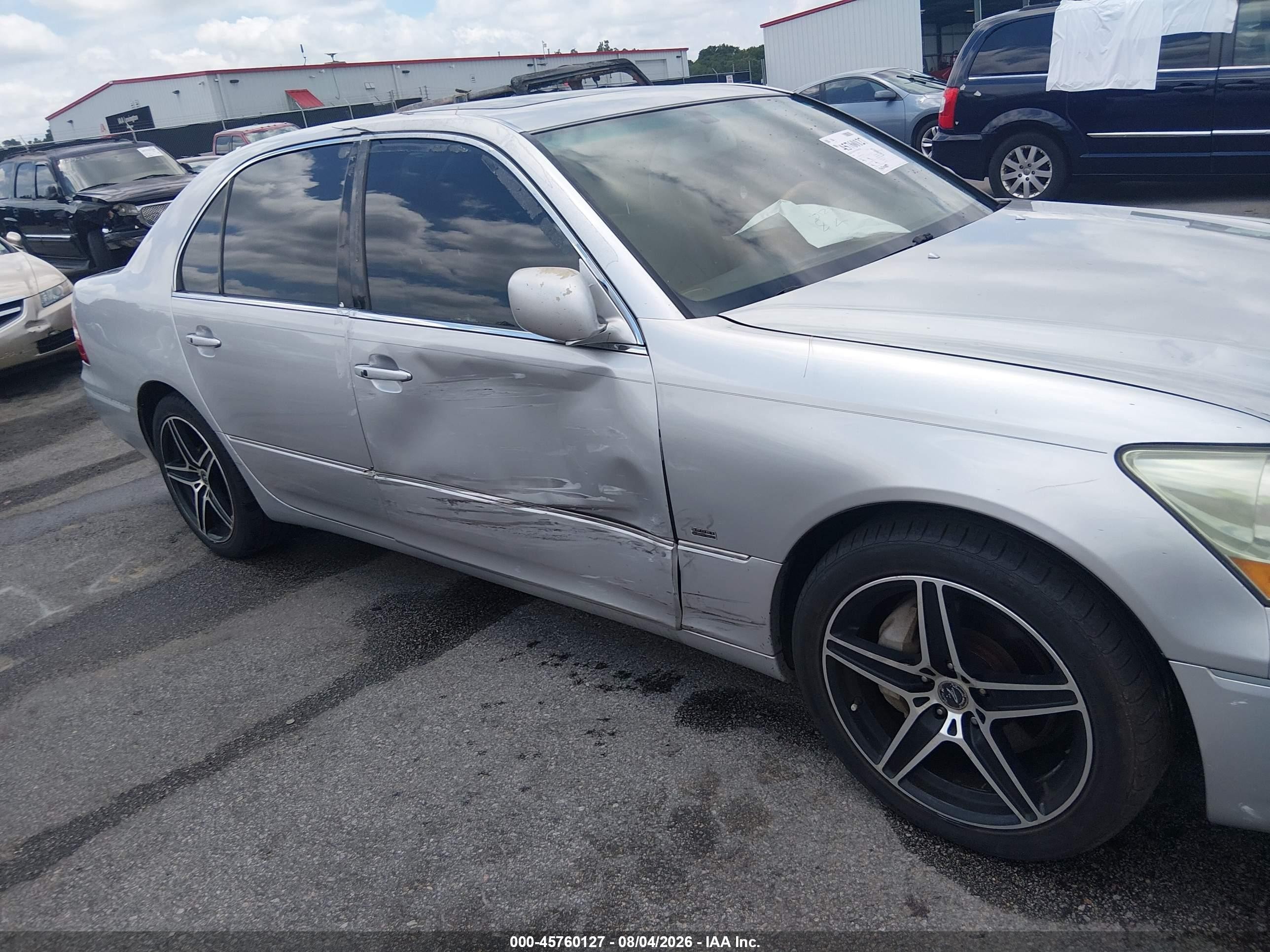 2005 Lexus Ls 430   Silver vin: JTHBN36F455012264