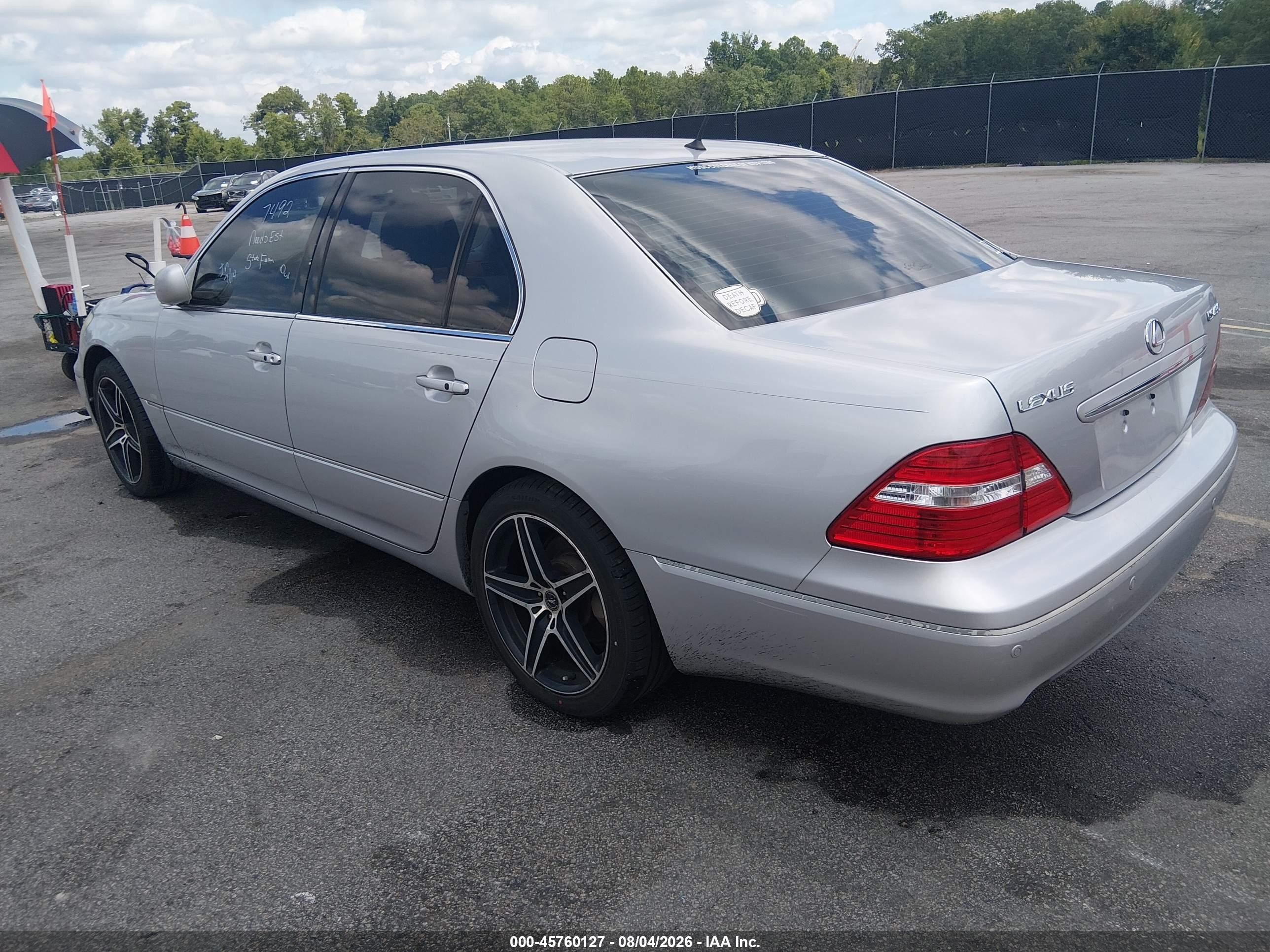 2005 Lexus Ls 430   Silver vin: JTHBN36F455012264