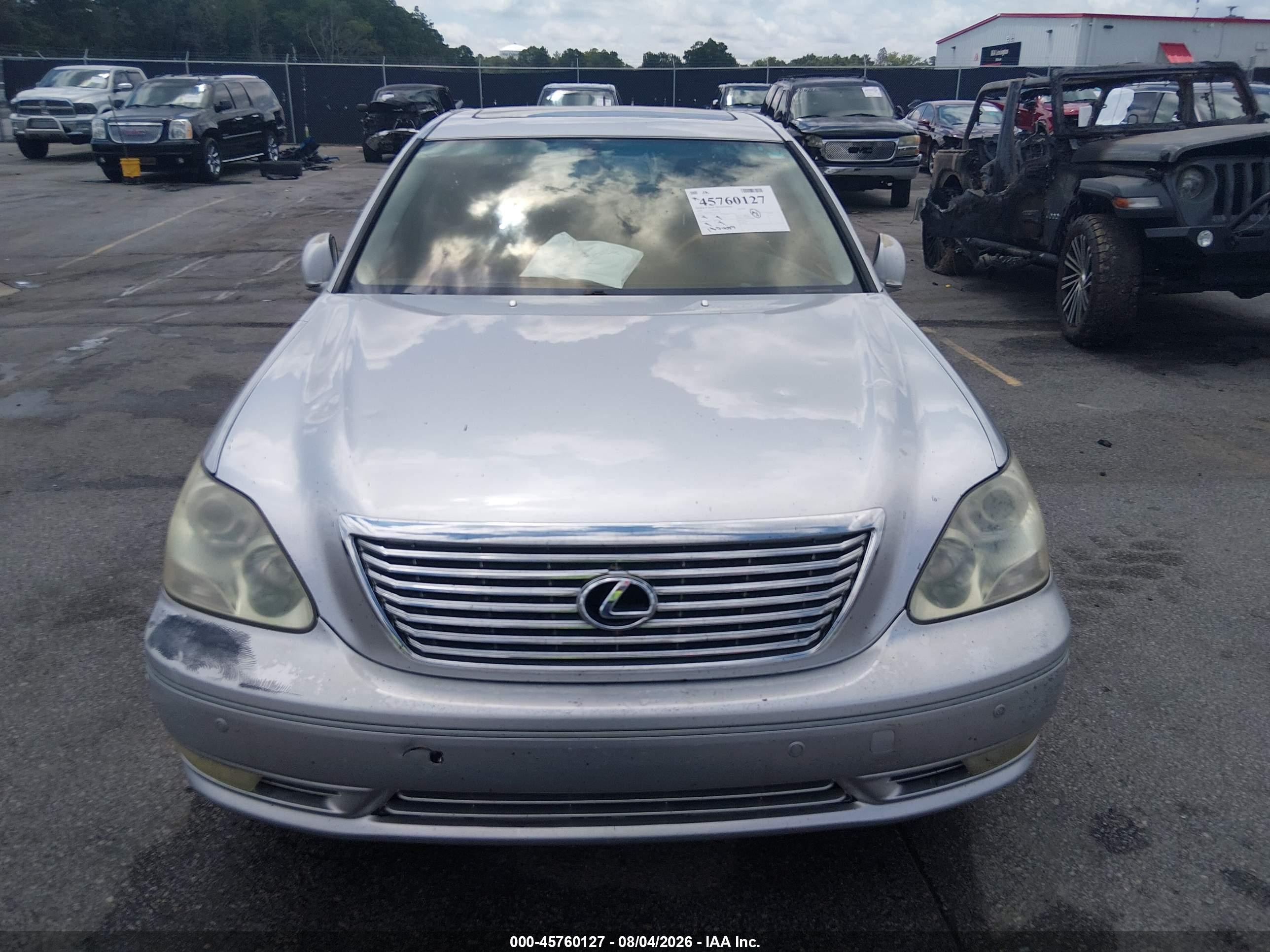 2005 Lexus Ls 430   Silver vin: JTHBN36F455012264