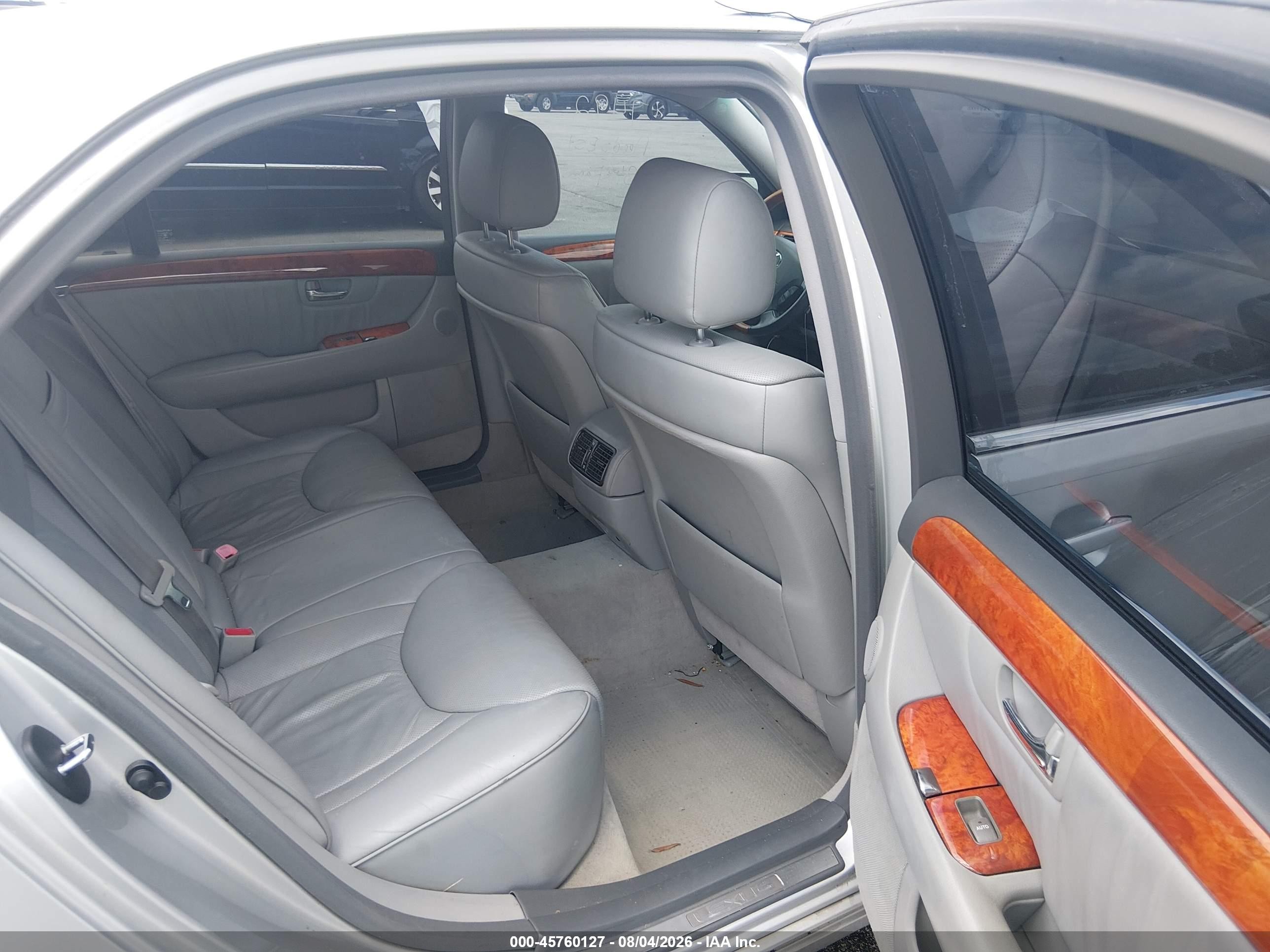 2005 Lexus Ls 430   Silver vin: JTHBN36F455012264