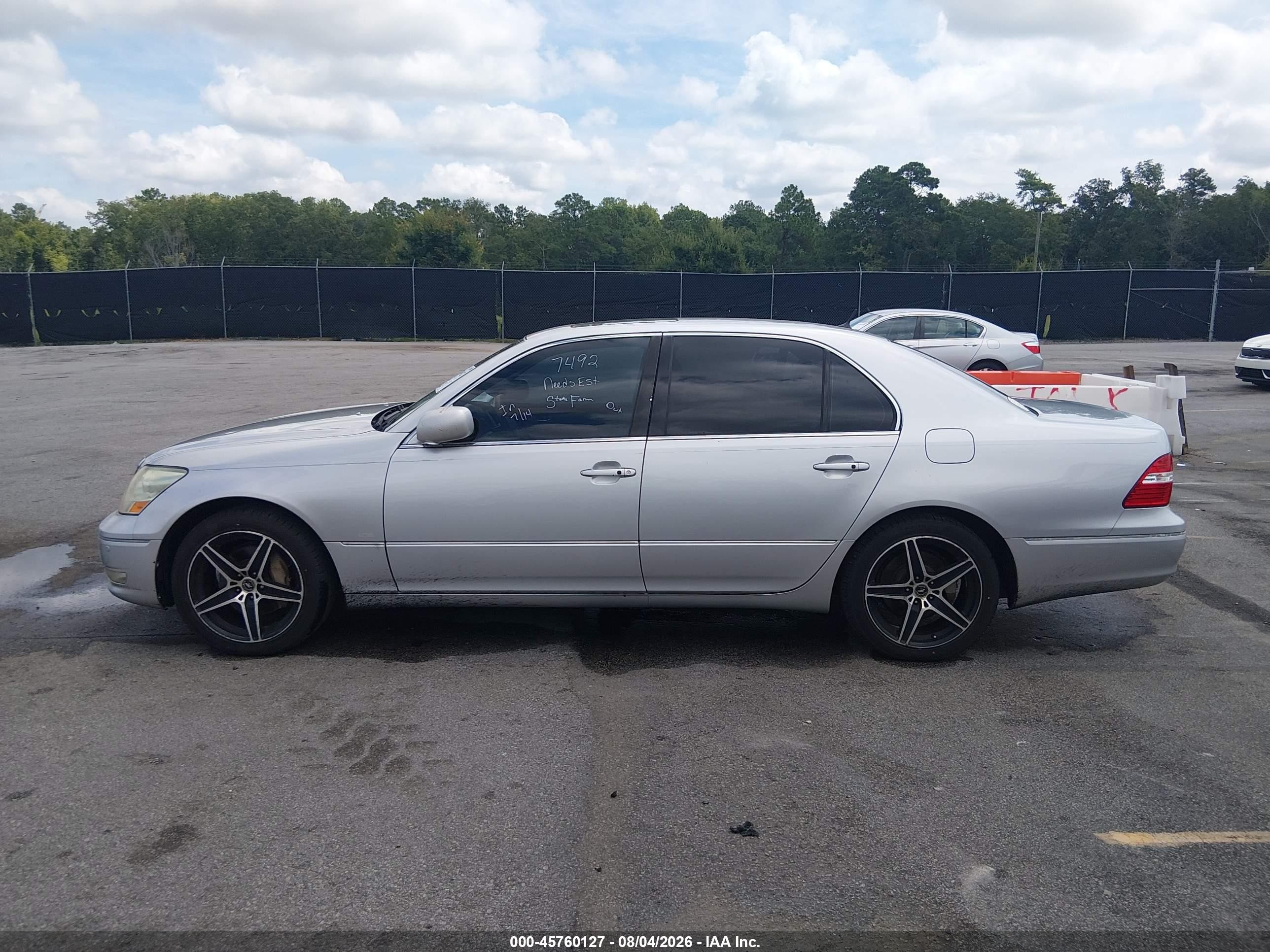 2005 Lexus Ls 430   Silver vin: JTHBN36F455012264