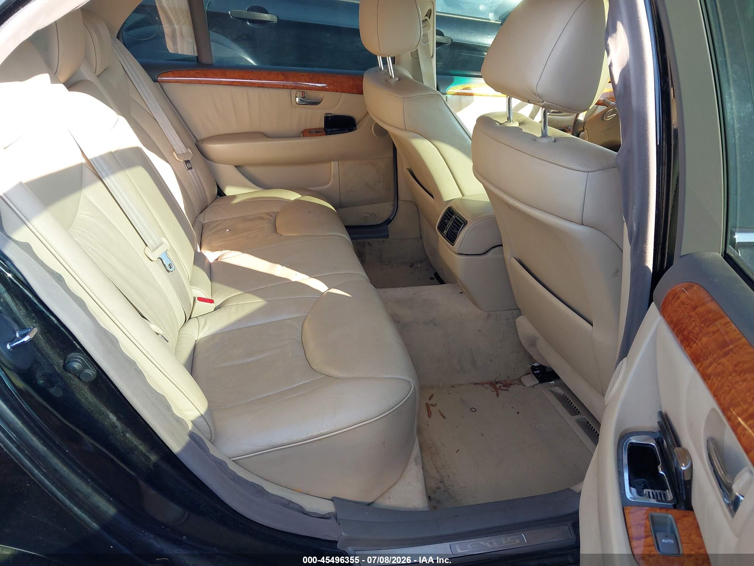 2005 Lexus Ls 430   Black vin: JTHBN36F455016993