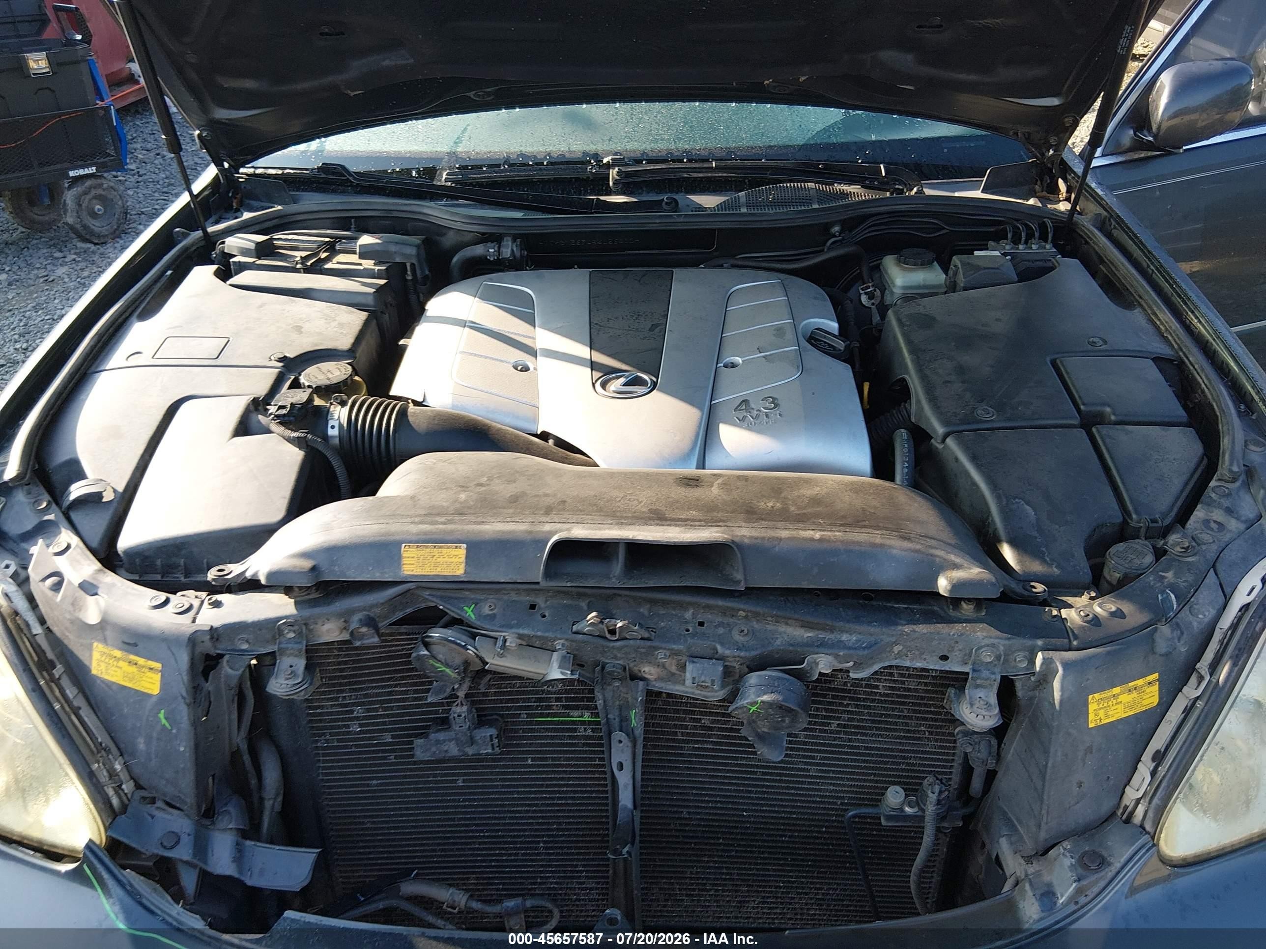 2005 Lexus Ls 430   Gray vin: JTHBN36F455026410