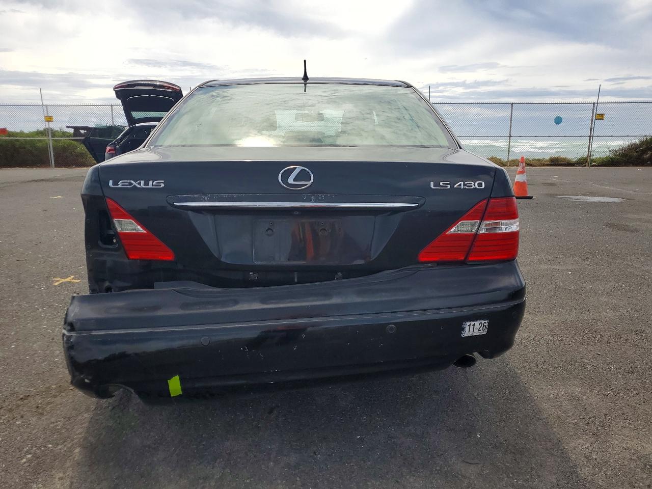 2004 Lexus Ls 430 Black vin: JTHBN36F540144364