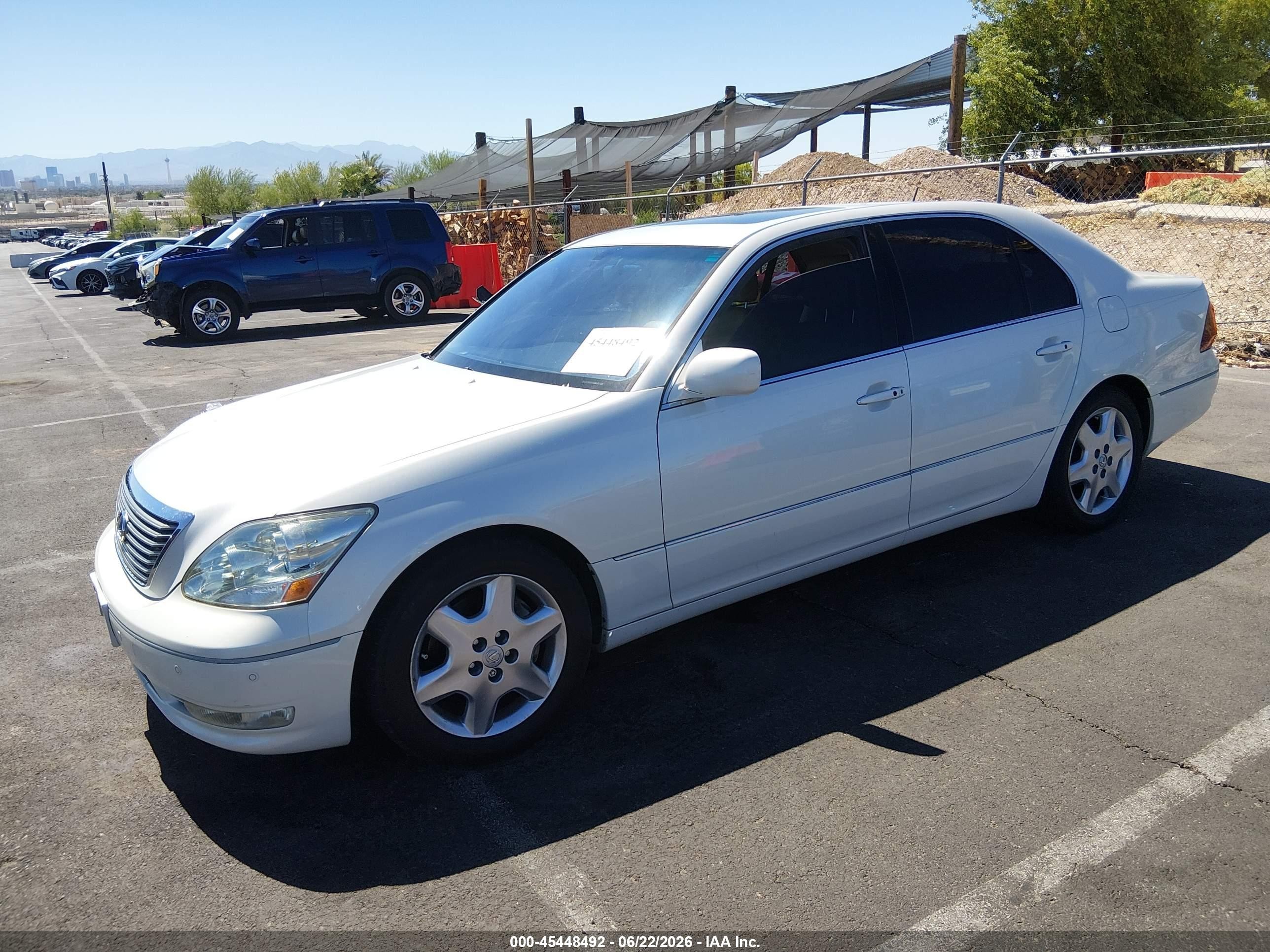 2004 Lexus Ls 430 White vin: JTHBN36F540148351