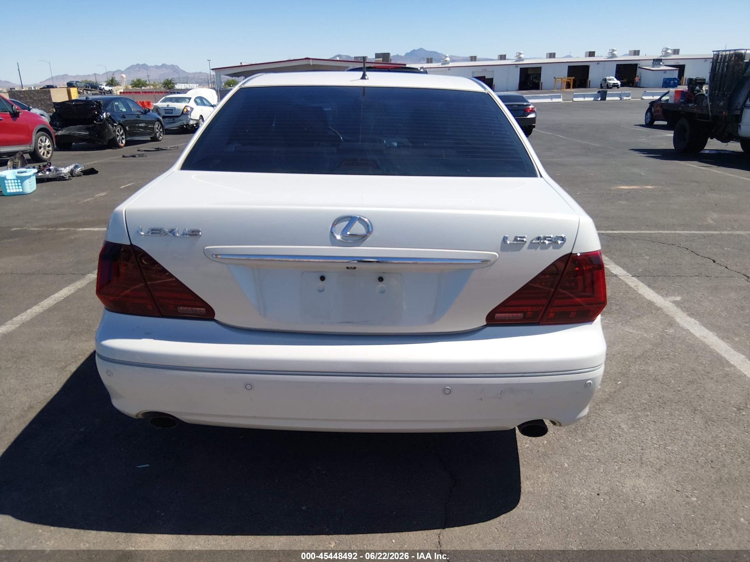 2004 Lexus Ls 430 White vin: JTHBN36F540148351