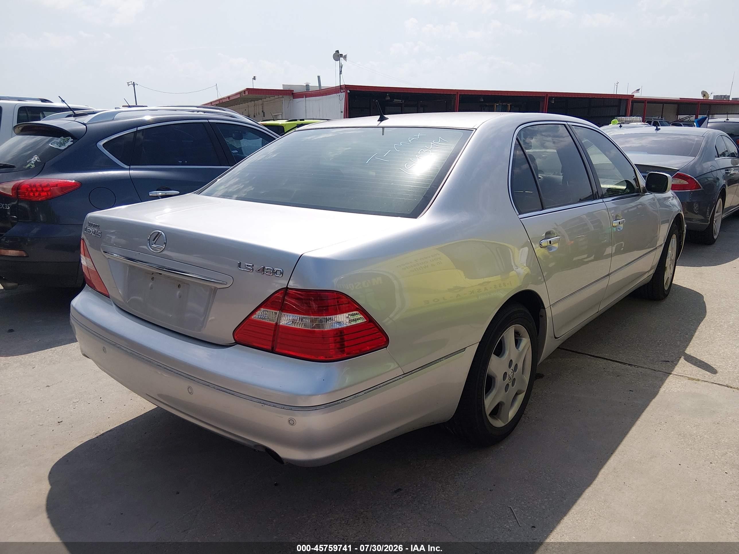 2004 Lexus Ls 430   Gray vin: JTHBN36F540154344