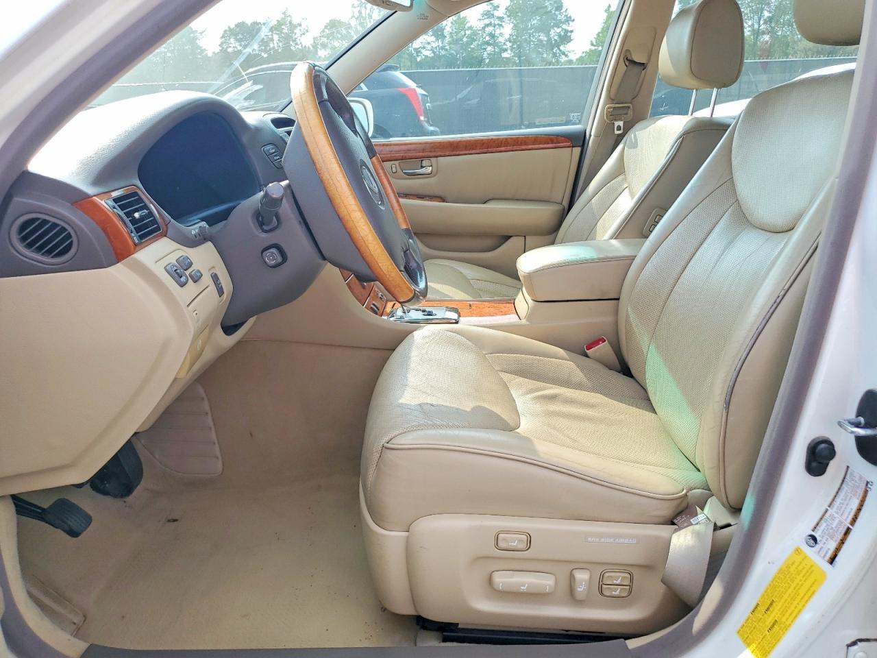 2005 Lexus Ls 430 White vin: JTHBN36F555006991