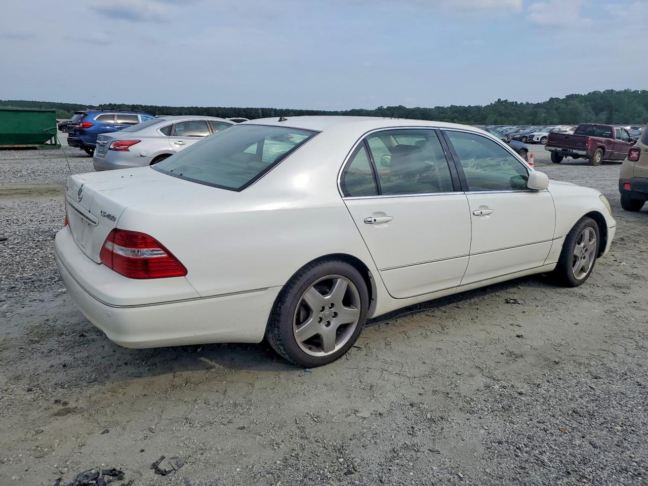 2005 Lexus Ls 430 White vin: JTHBN36F555006991