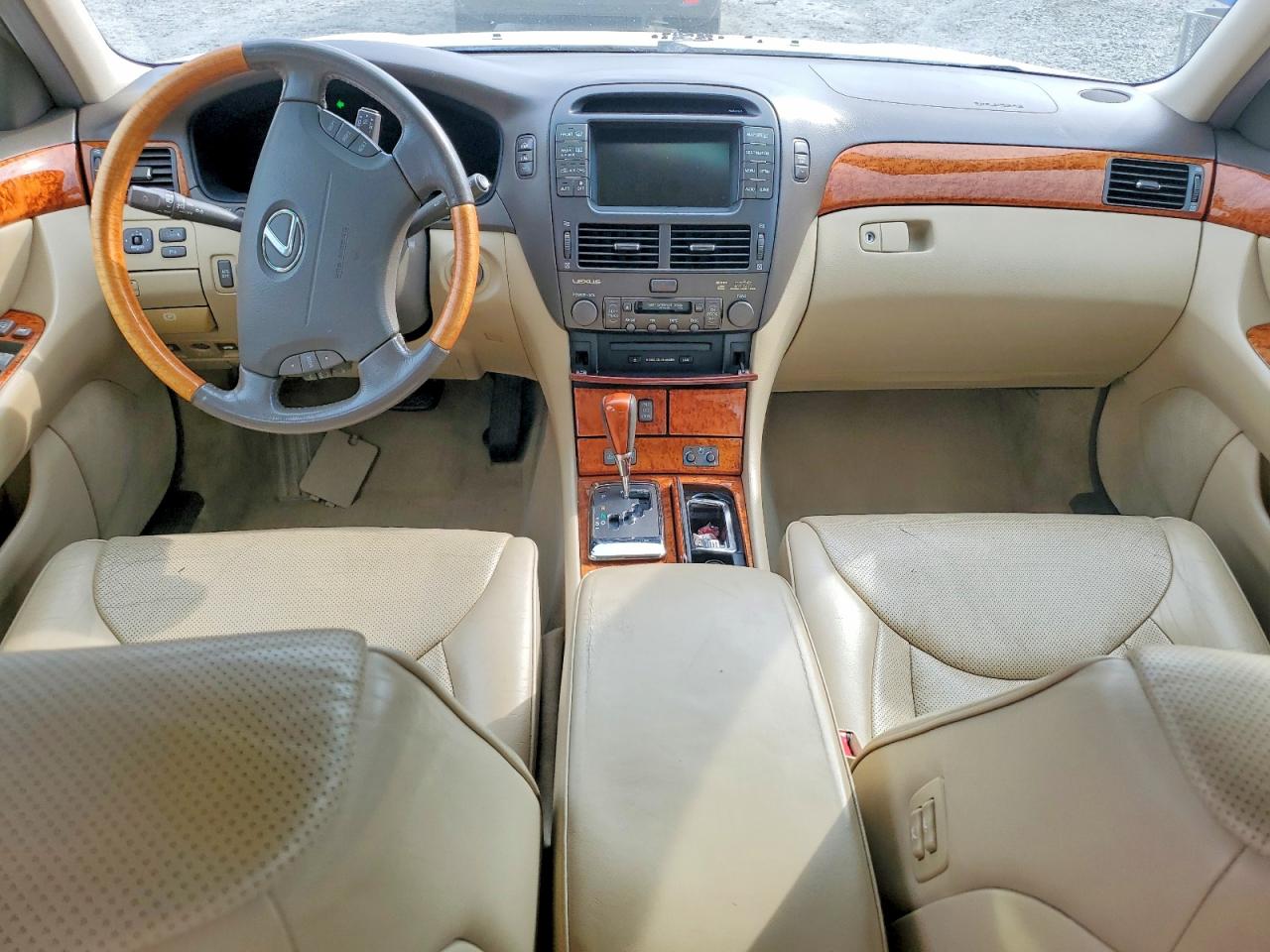 2005 Lexus Ls 430 White vin: JTHBN36F555006991