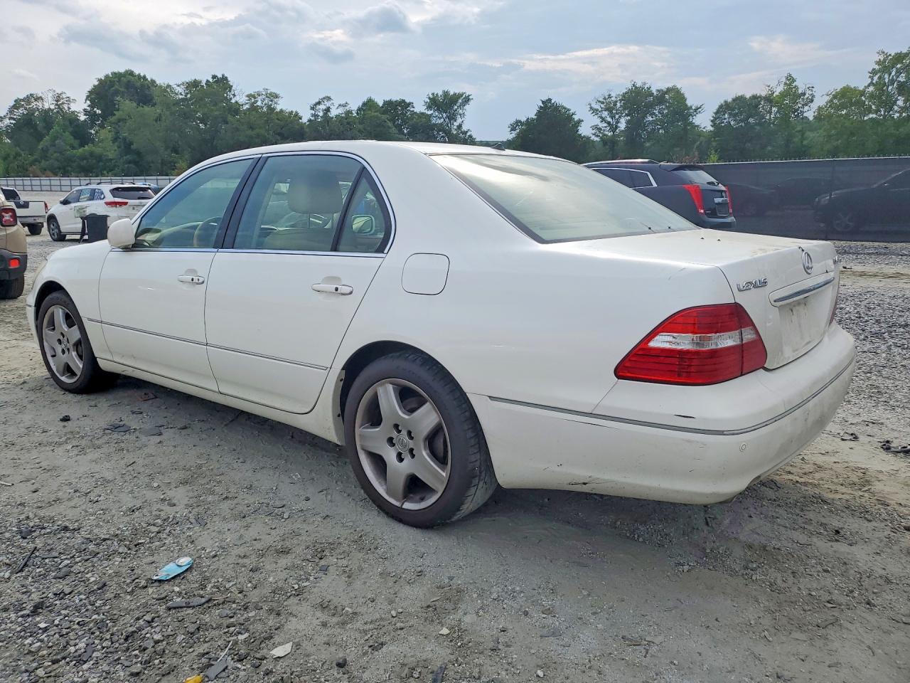 2005 Lexus Ls 430 White vin: JTHBN36F555006991