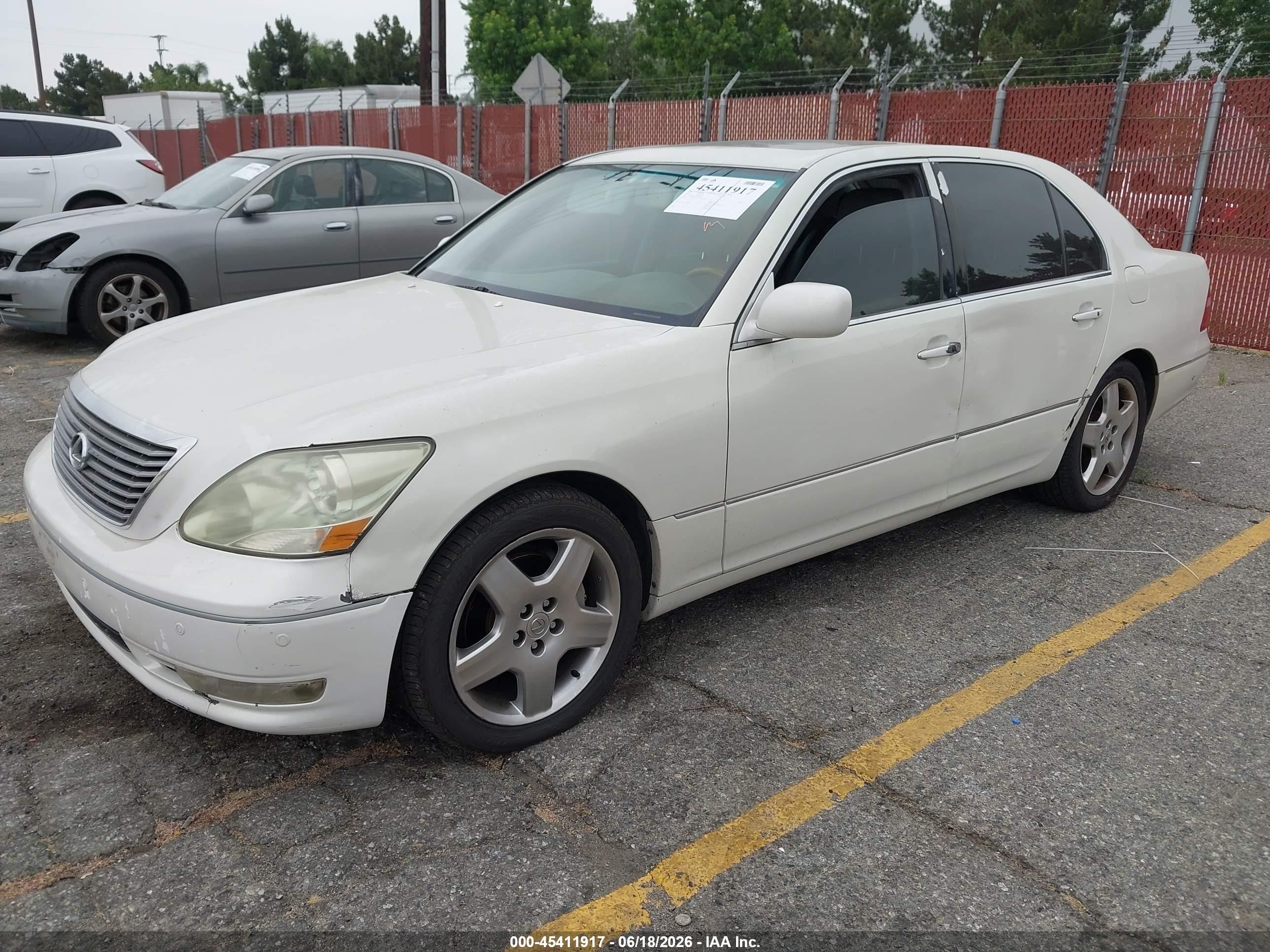 2005 Lexus Ls 430 Кремовый vin: JTHBN36F555016548
