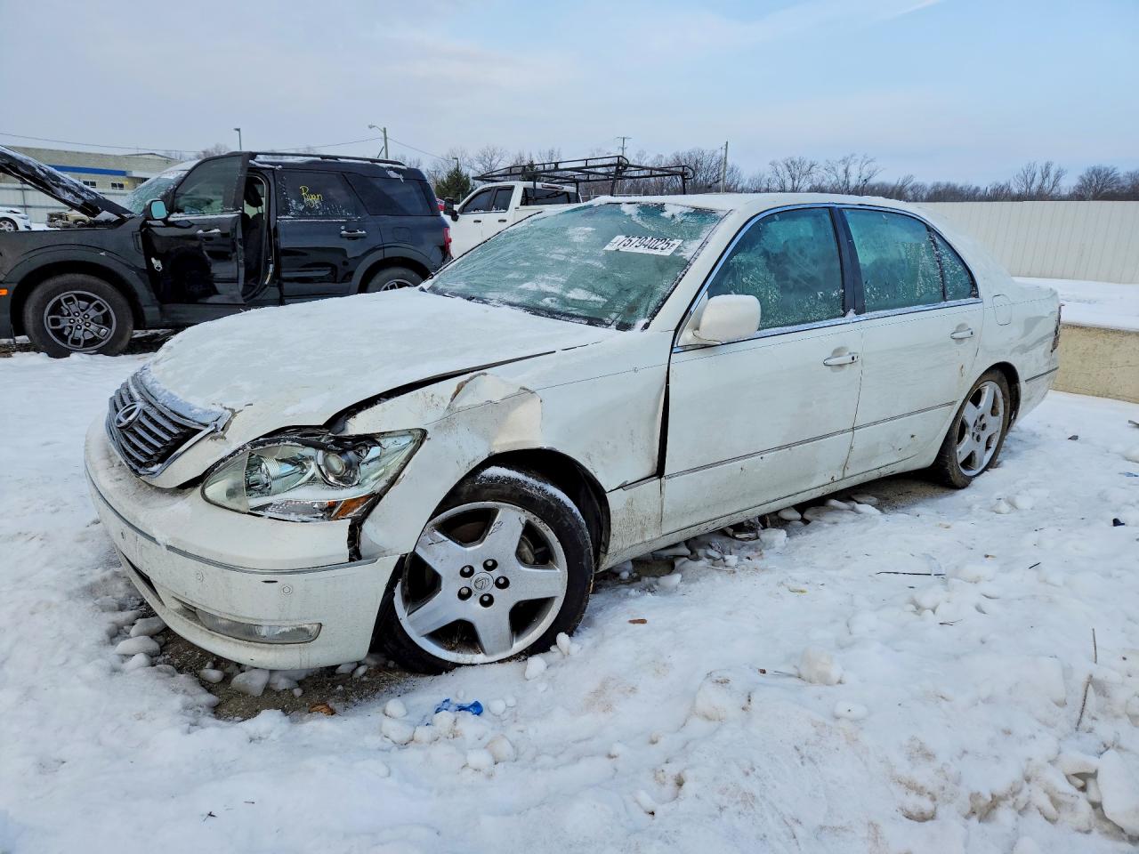 2004 Lexus Ls 430 Base Белый vin: JTHBN36F640130103