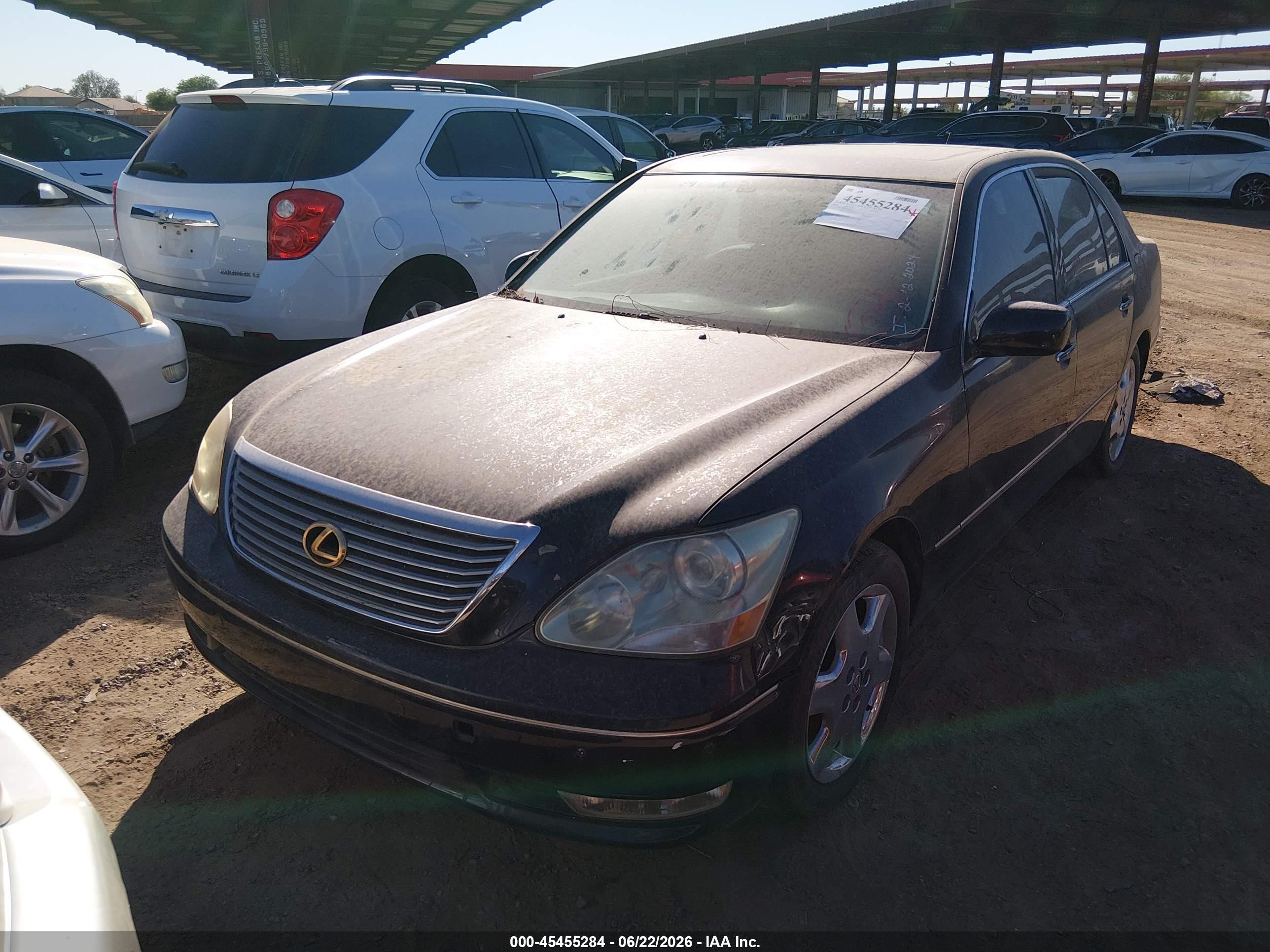 2004 Lexus Ls 430   Black vin: JTHBN36F640135060