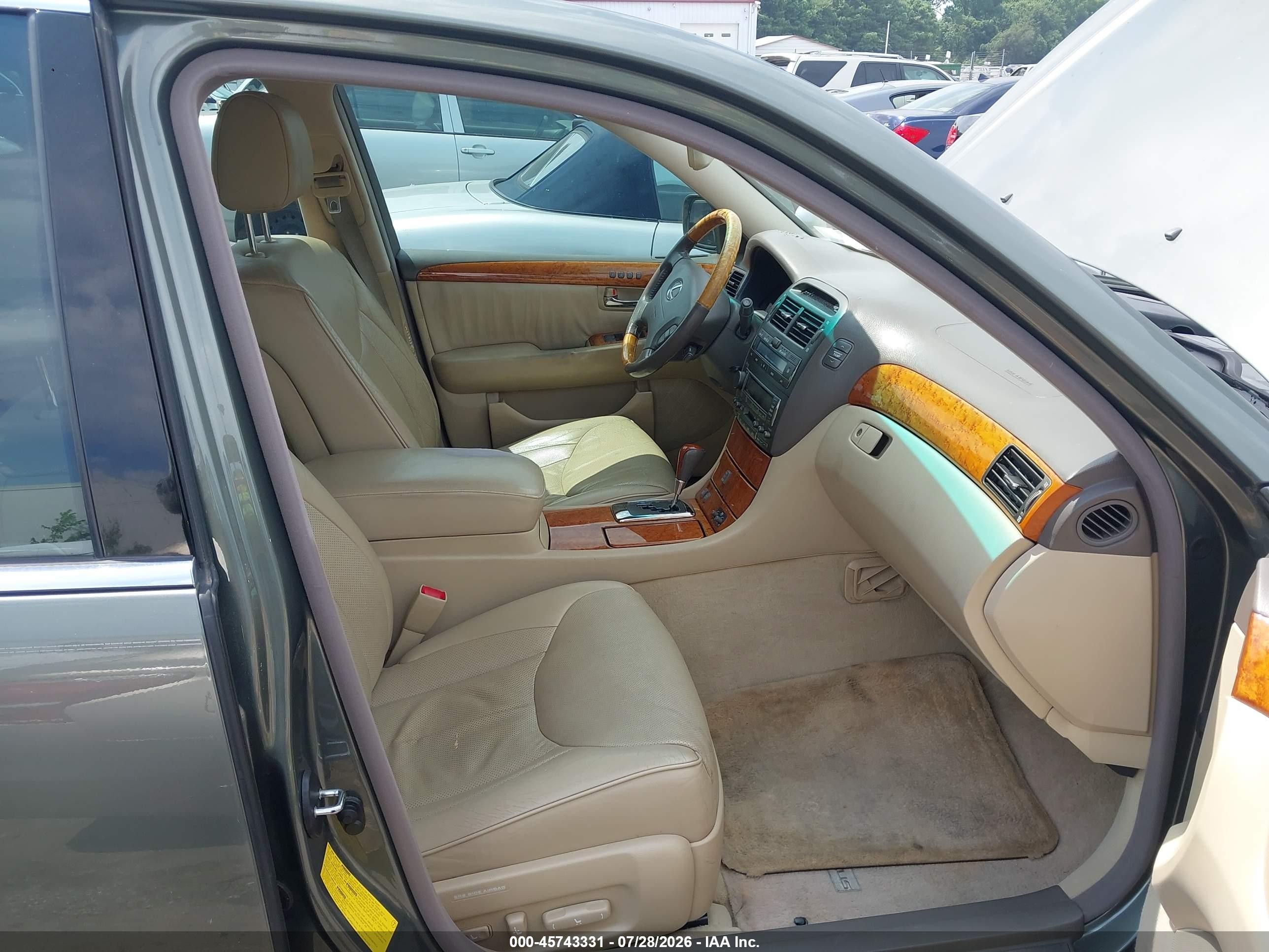 2004 Lexus Ls 430   Зеленый vin: JTHBN36F640136175