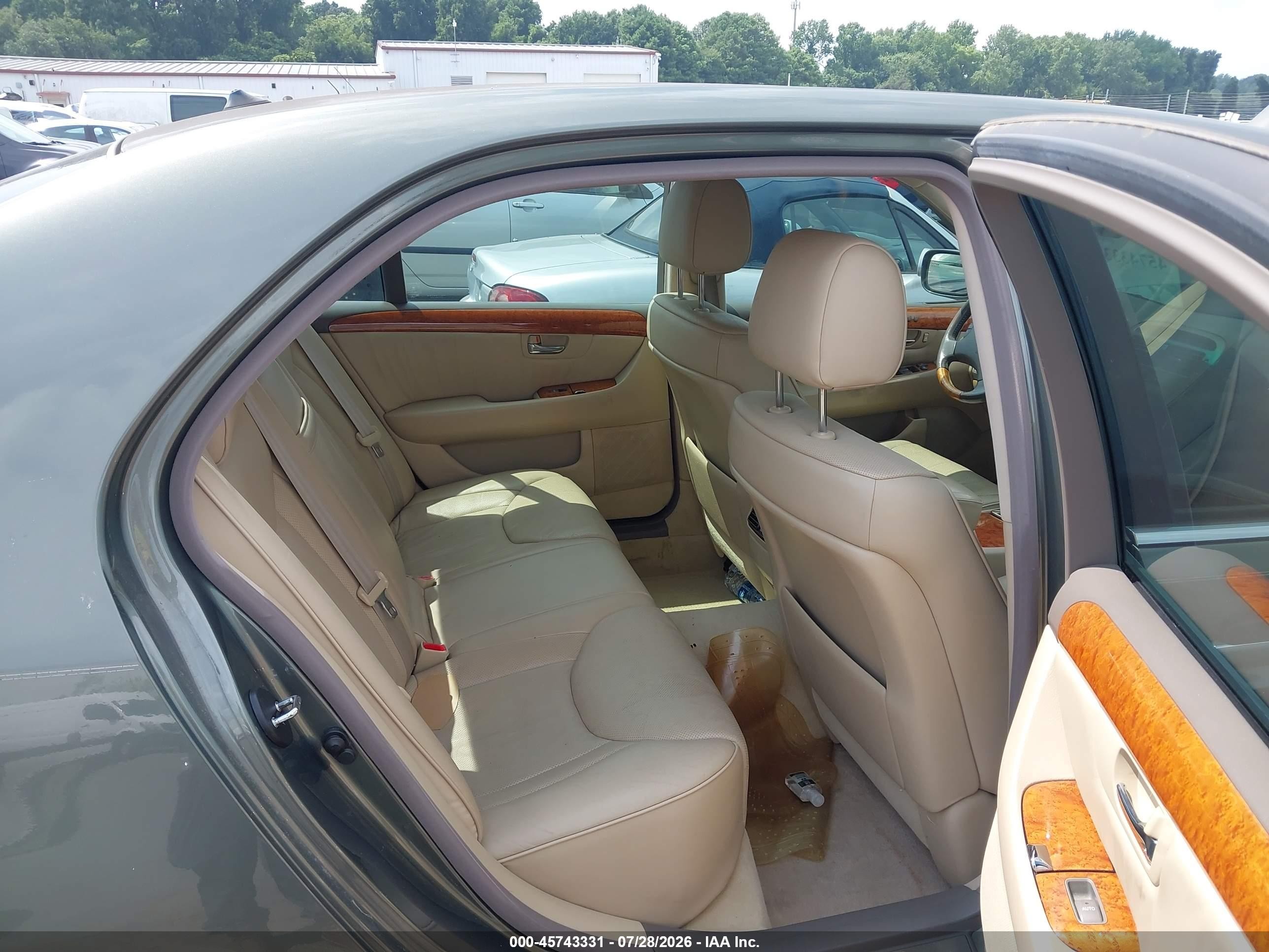 2004 Lexus Ls 430   Зеленый vin: JTHBN36F640136175