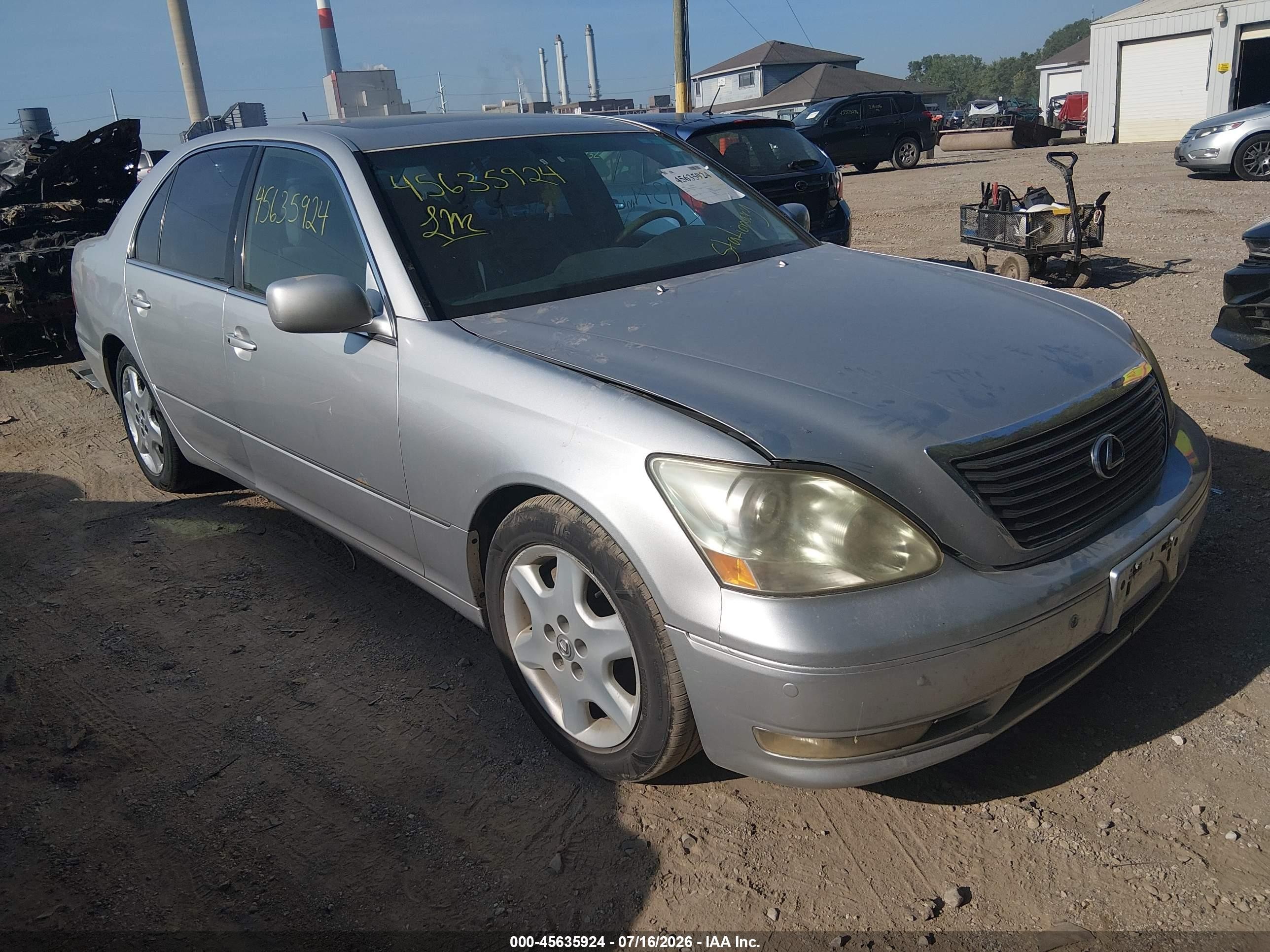 2004 Lexus Ls 430   Silver vin: JTHBN36F640137536
